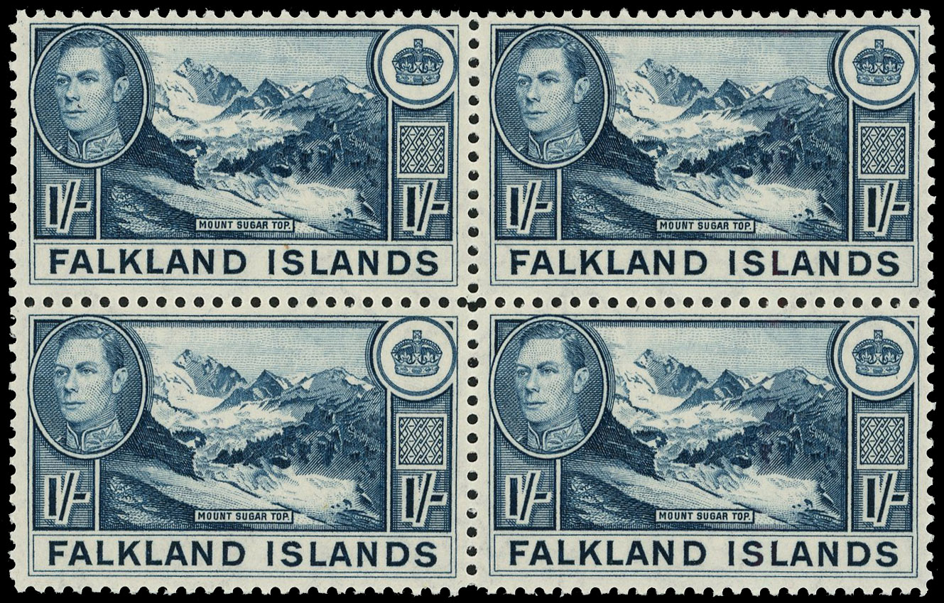 Falkland Islands SG 158c block mint