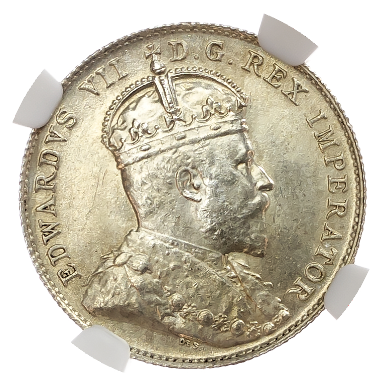 Canada, British Colonial. Edward VII AR 10 Cents. 1902H. 