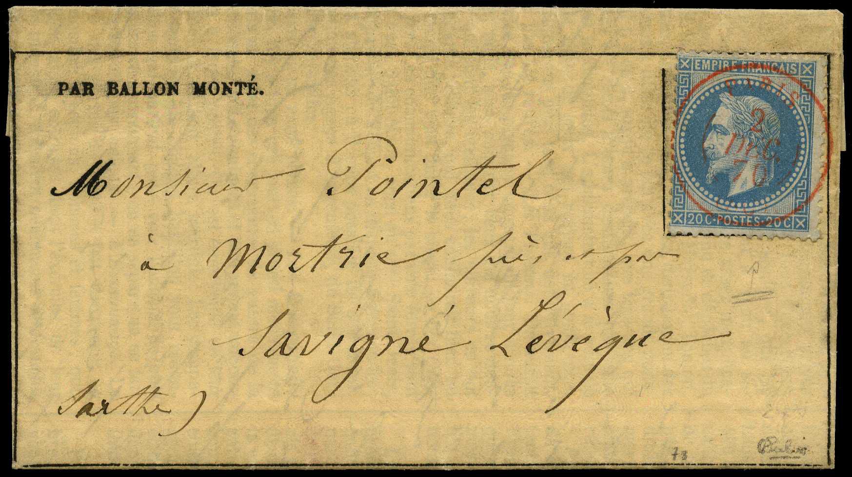 Thirty-eighth Balloon of the Siege: 1870...