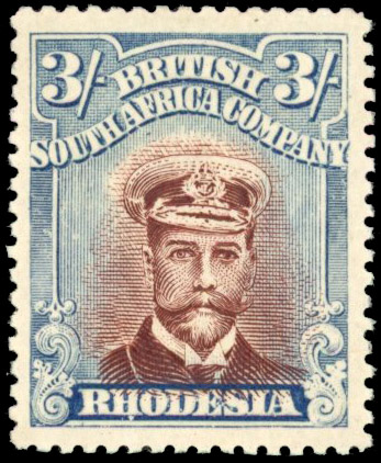Rhodesia 3/- SG 274c 'The Mustard' mint