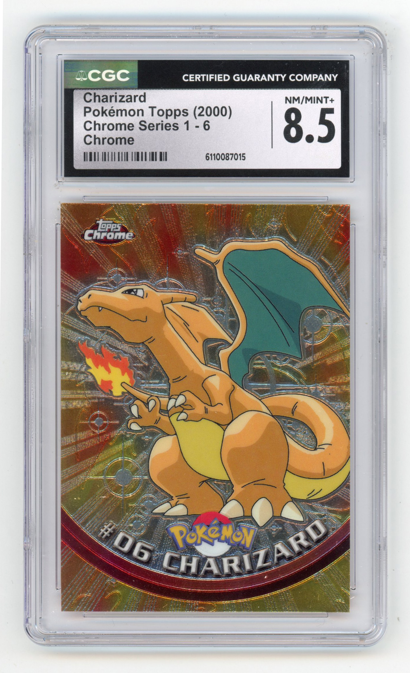 CGC 8.5 Charizard #06 Topps Chrome Series 1