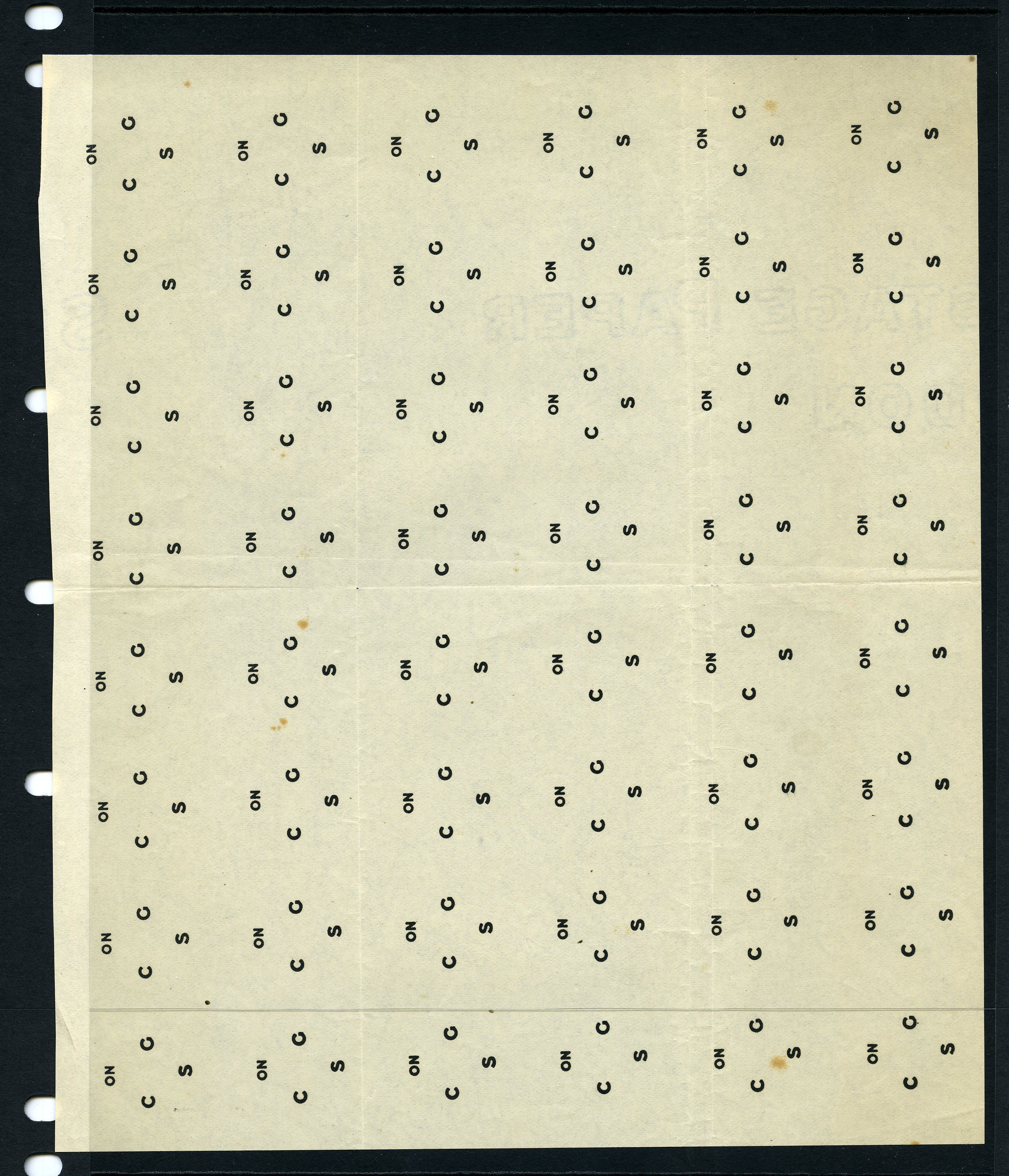 Officials. 1913 proof sheet of forty-eight of...