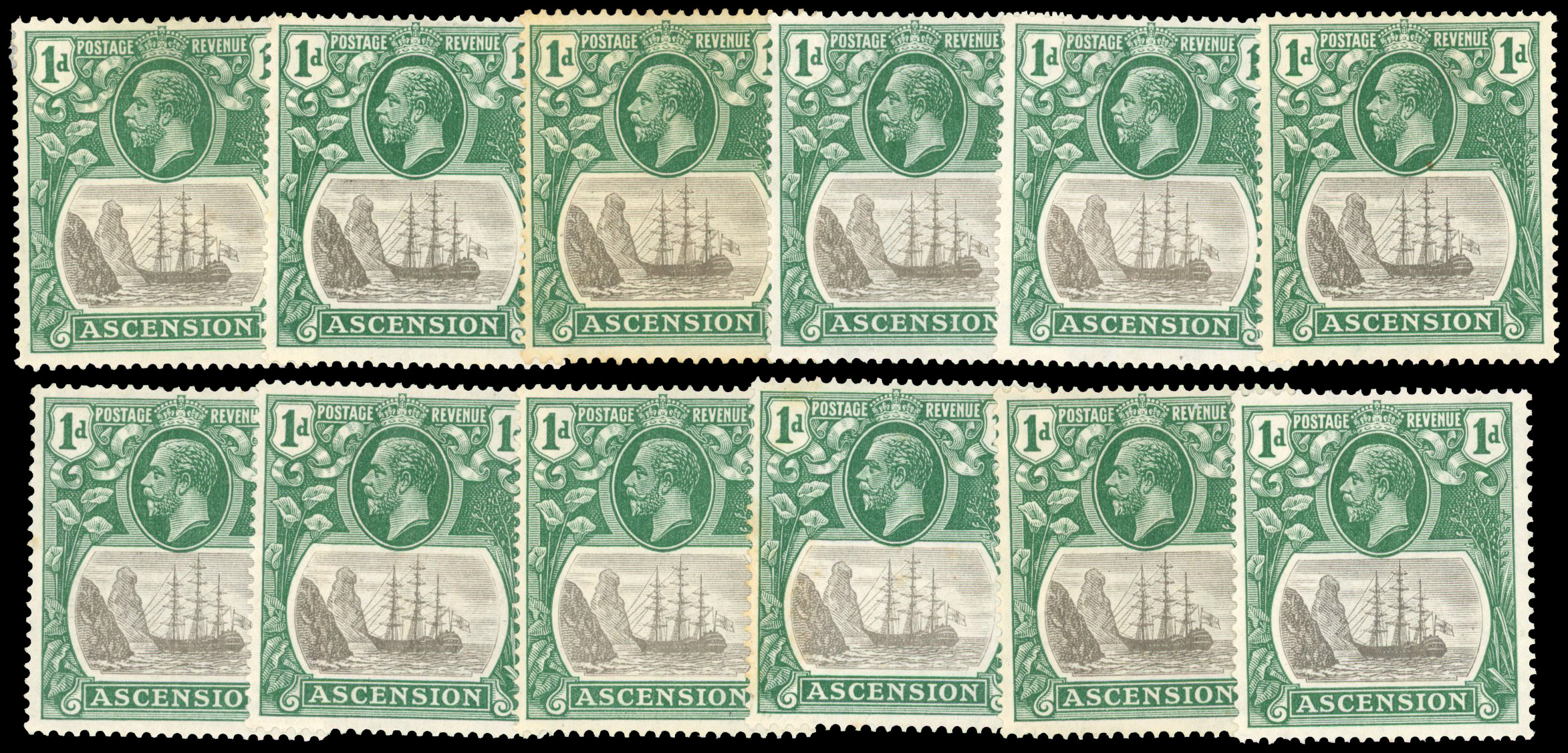 Ascension SG 11d group mint