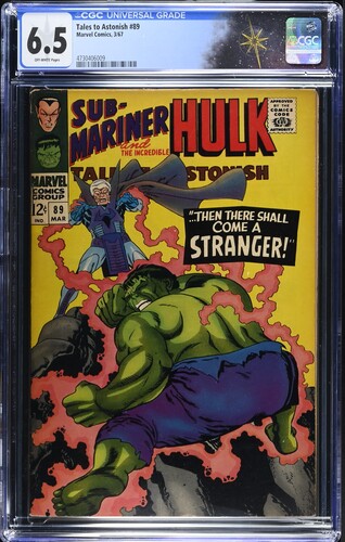 Tales to Astonish #89 CGC 6.5 Stan Lee story, Bill Everett and Gil Kane art, Gil Kane cover (Marvel Comics, 1967)