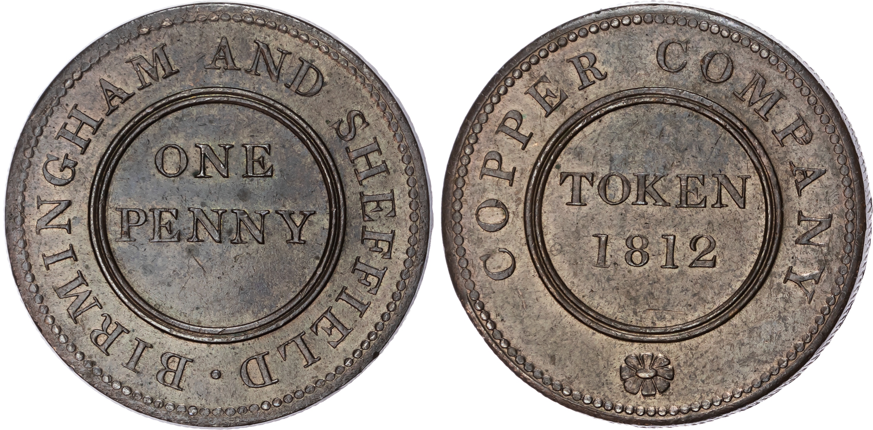 BIRMINGHAM & SHEFFIELD, Warks. & Yorks. Birmingham & Sheffield Copper Co. (probably anonymously issued for goo…