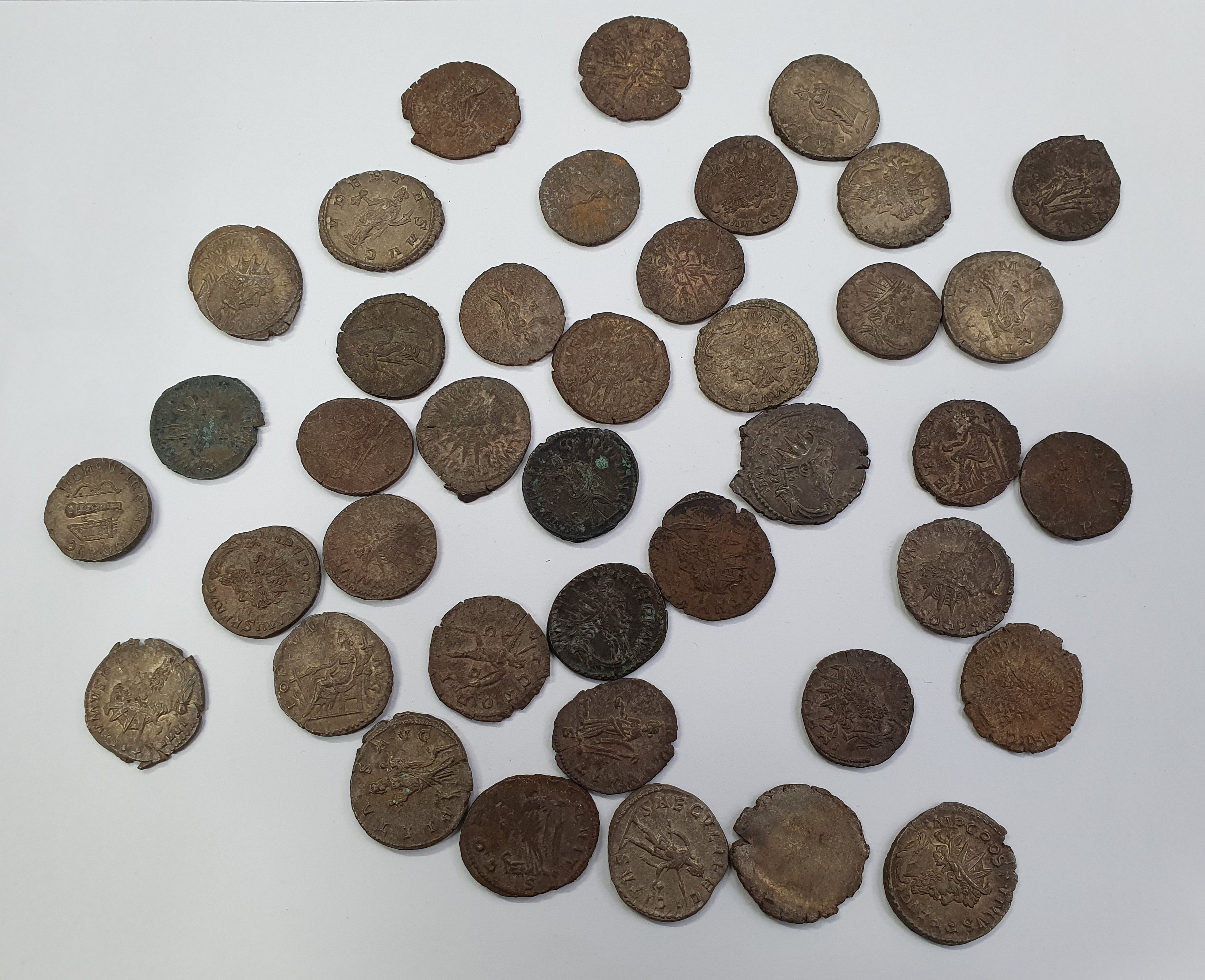 Group of 40 Postmus AR Antoniniani. Mostly Fine.