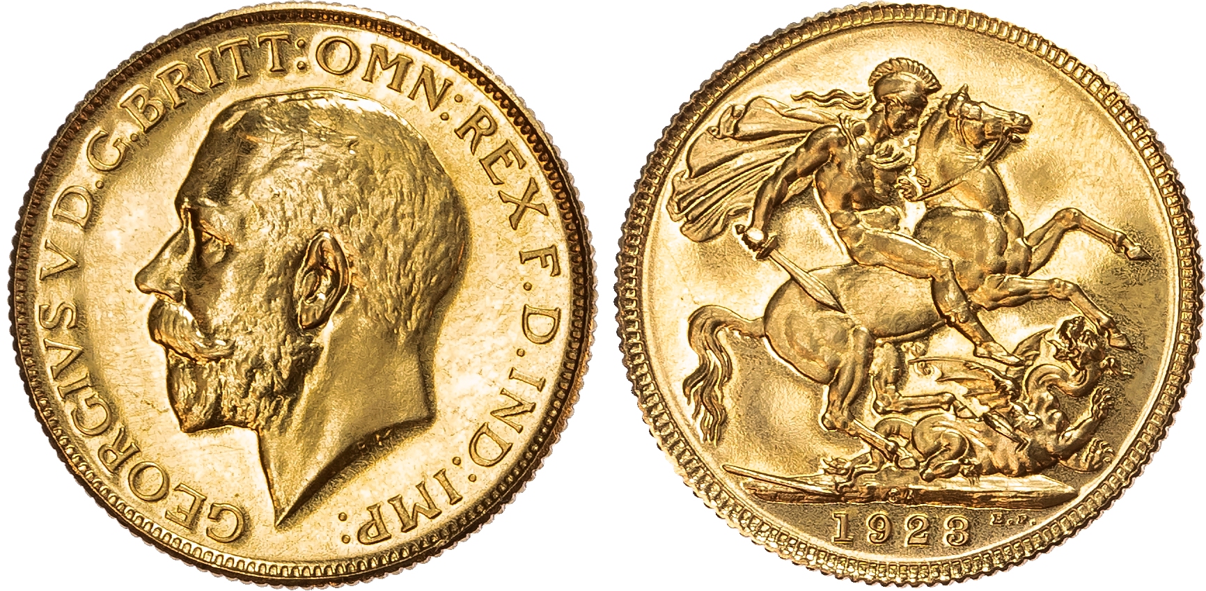 1923 SA George V Proof Sovereign PF63