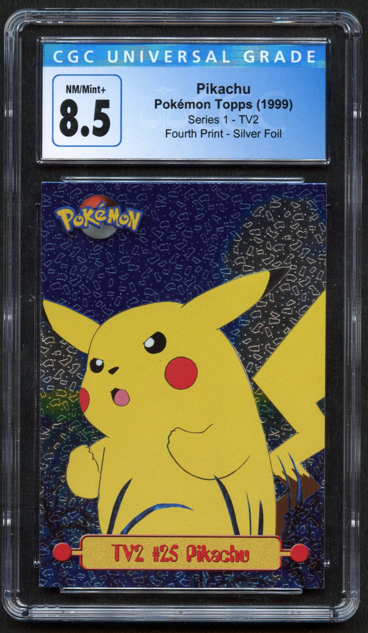 CGC 8.5 Pikachu - Pokémon Topps 1999 Series 1  TV2