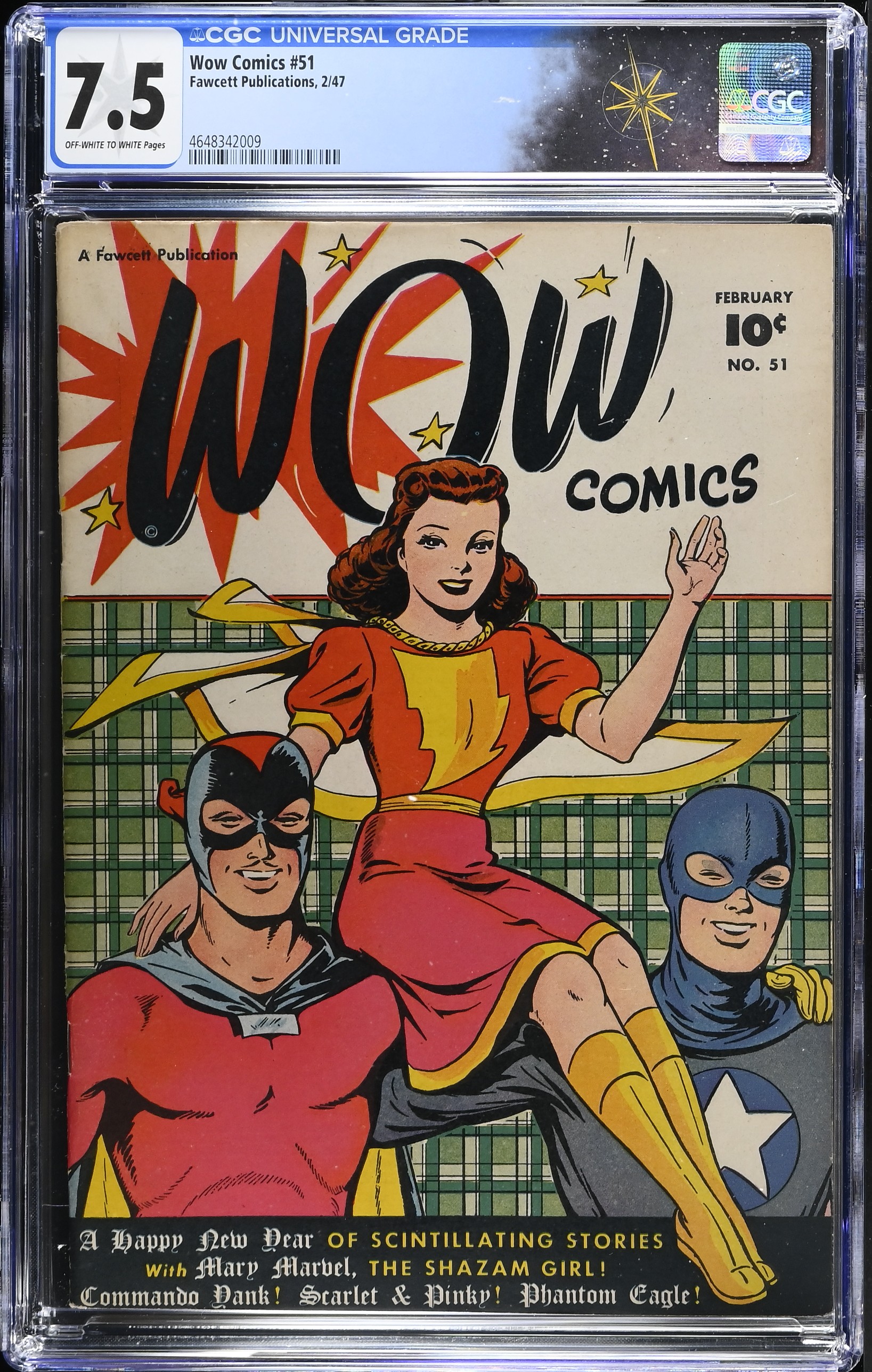 †WOW Comics #51 (Fawcett Publications, 1946) CGC 7.5