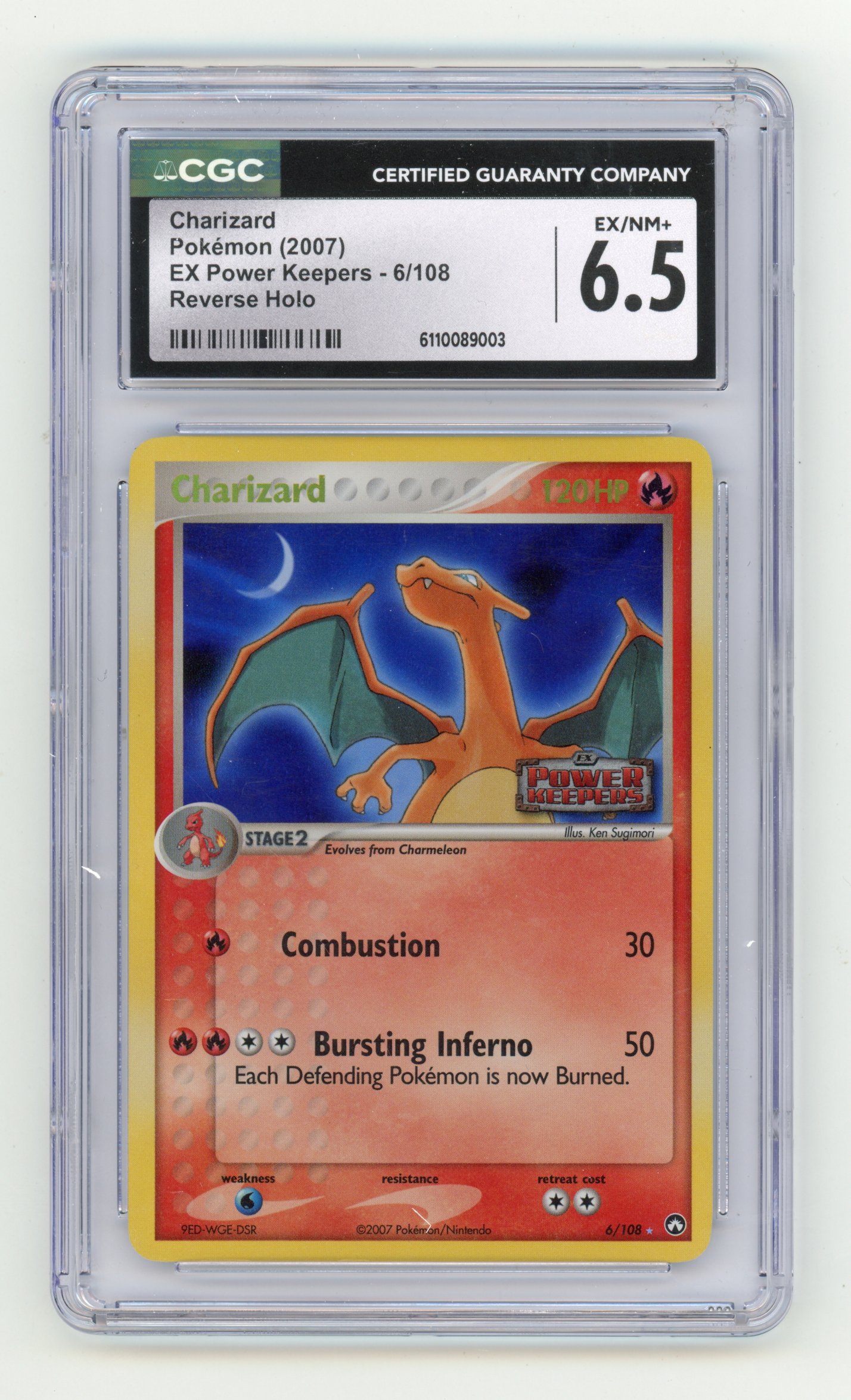 CGC 6.5 Charizard #6 Holo - EX Power Keepers