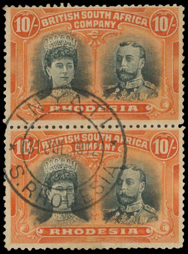 INYATI DC 31 JUL 1912 on 10/- pair