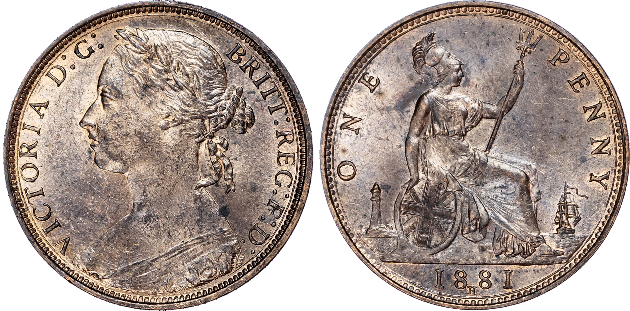Victoria (1837-1901), Penny, 1881 H
