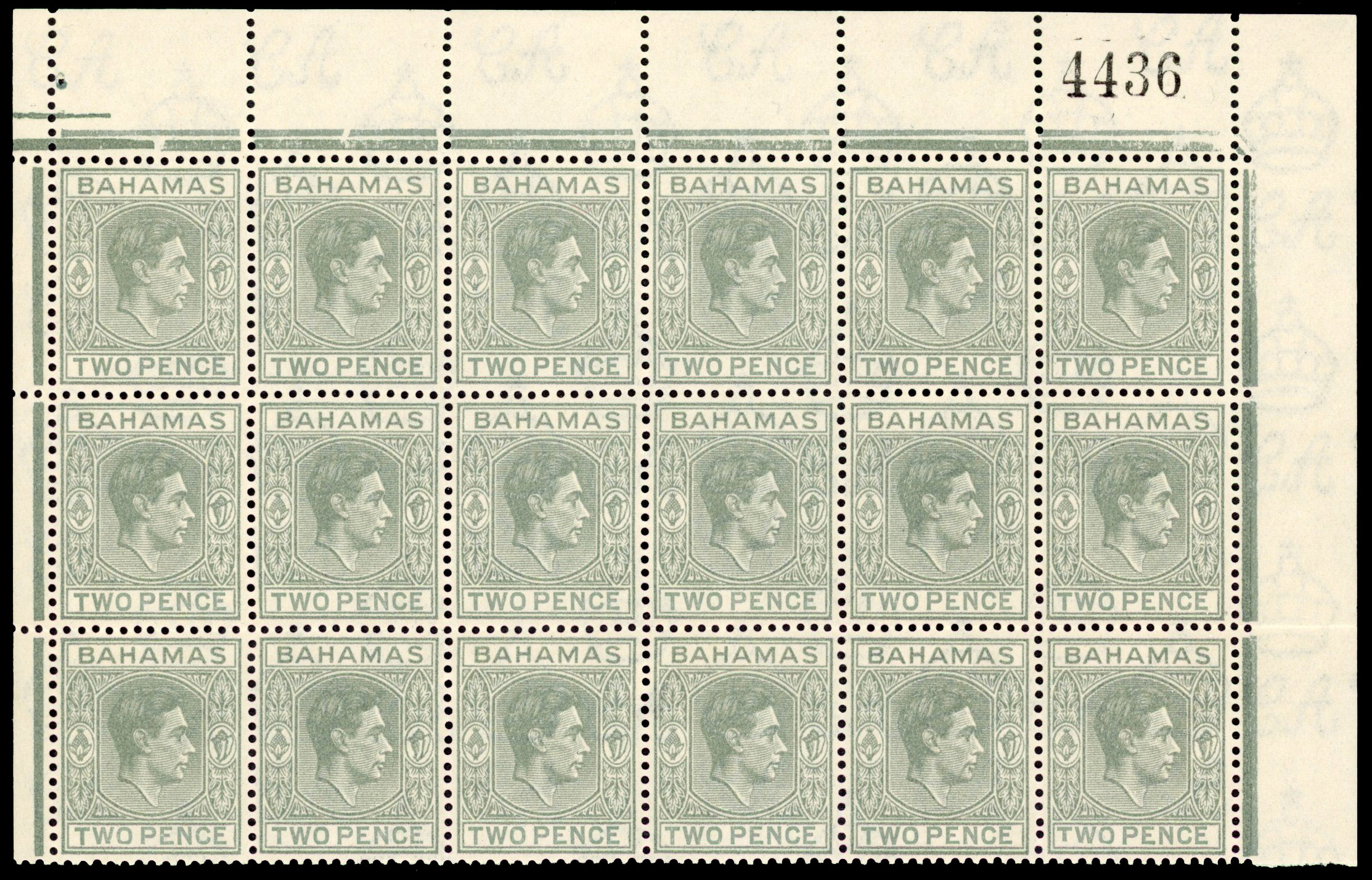 Bahamas SG 152a block mint