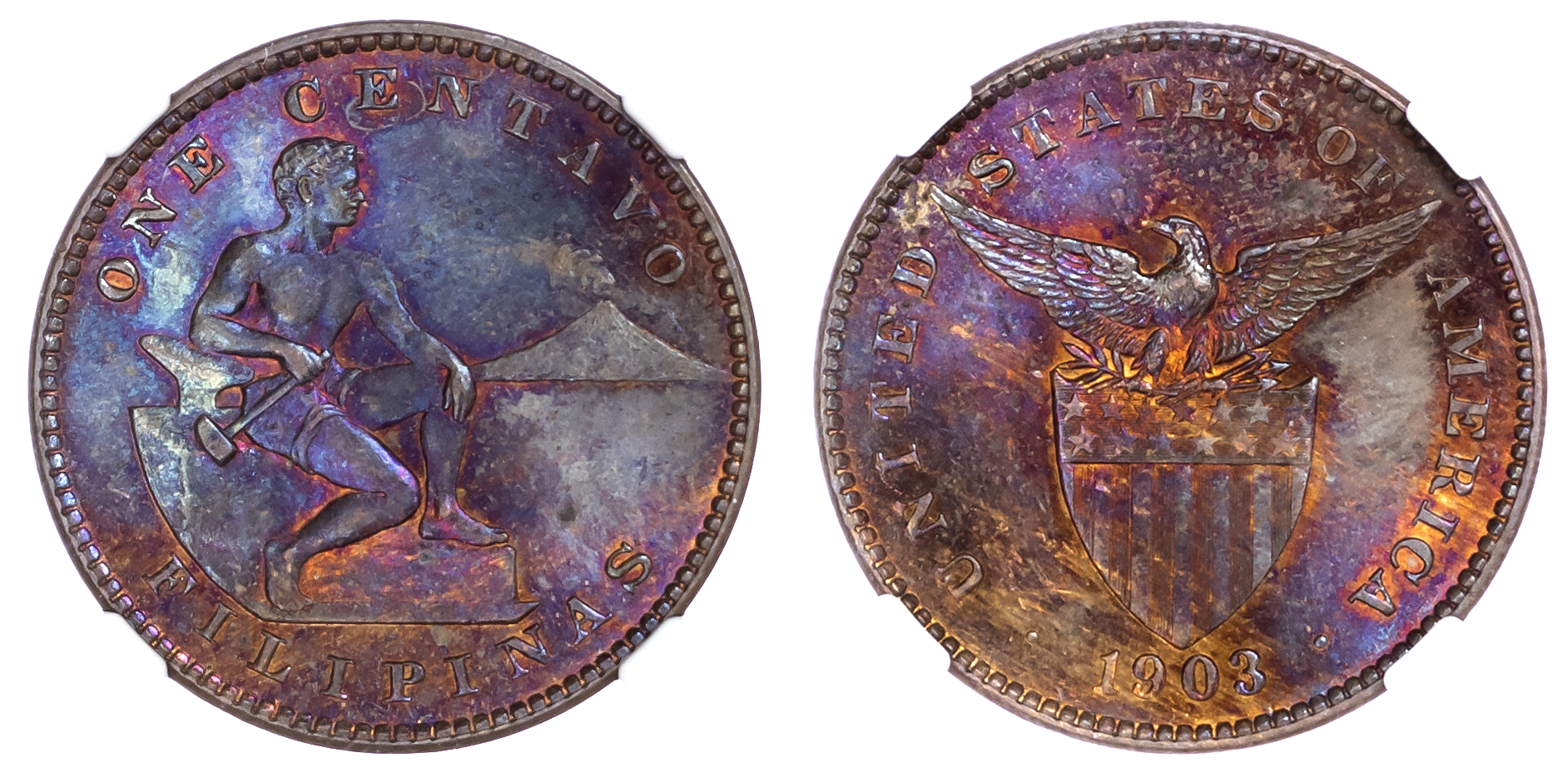 Philippines, bronze 1 Centavo, 1903