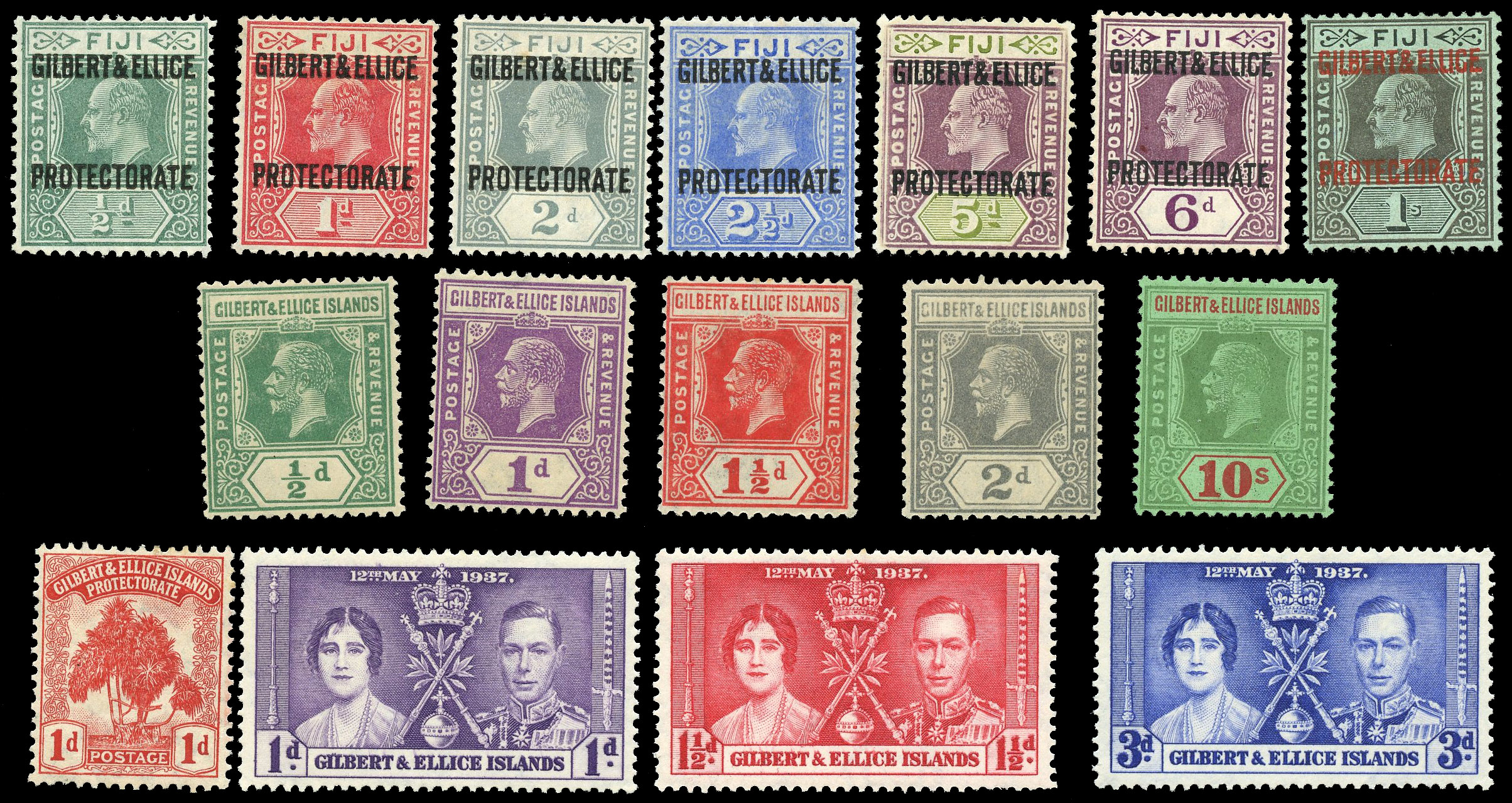 1911 to 1s, 1922 to 10s, 1937 Coronation and 1939 to 5d, mint, good to fine. (23) 