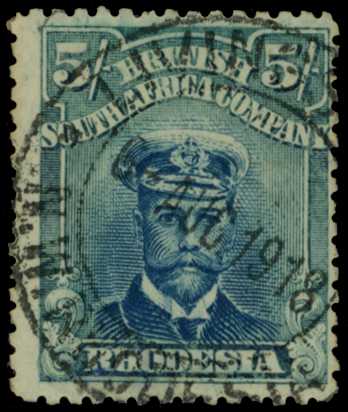 1917-20 5/- Head Die IIIA, perf 14. Fine...