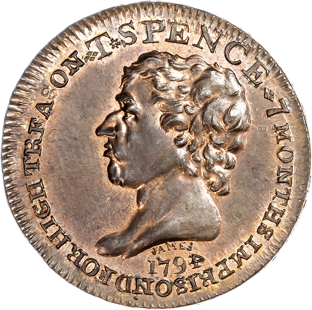 London - Holborn, Thomas Spence Halfpenny 1794