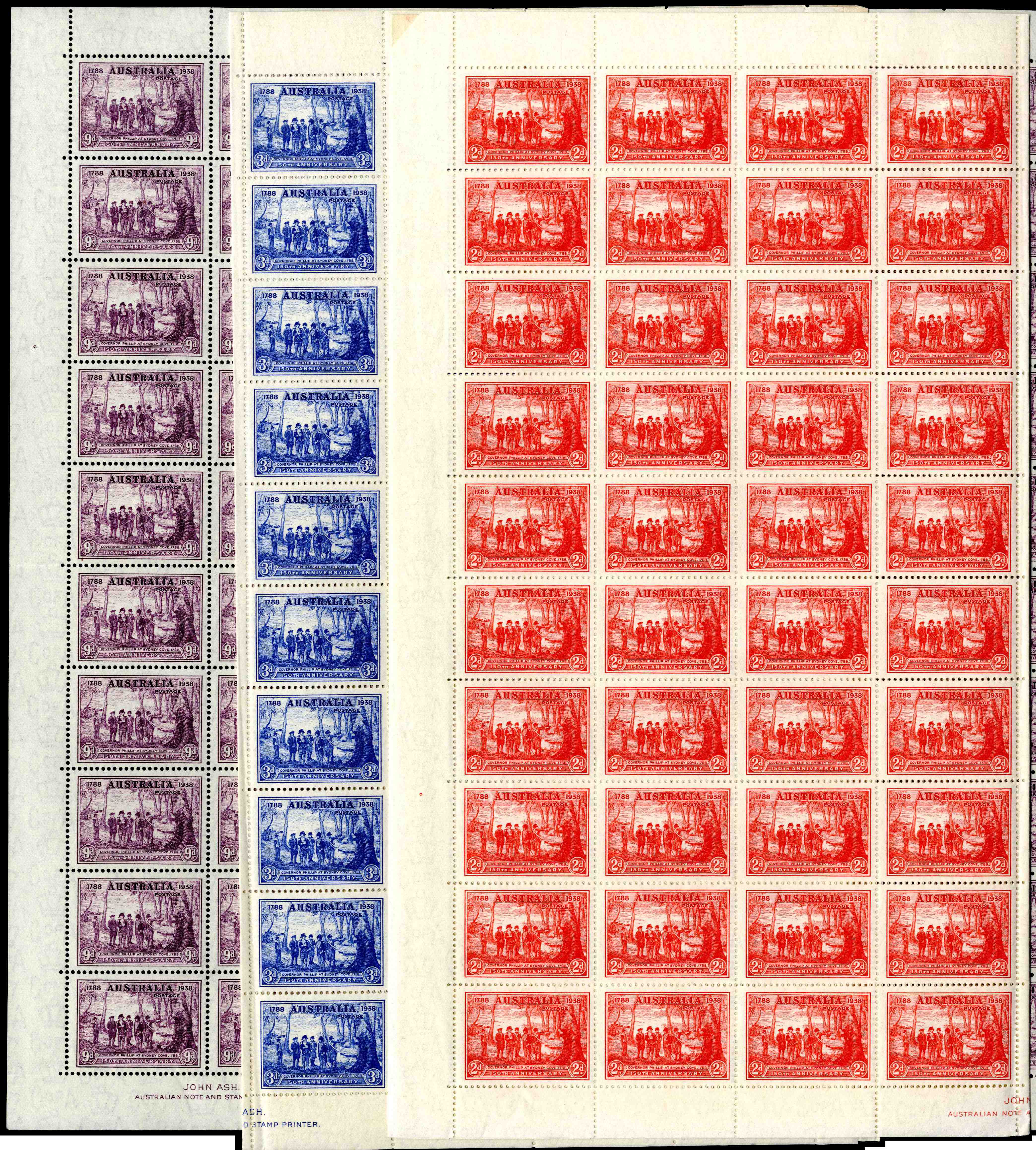 Australia SG 193-5 sheets mint