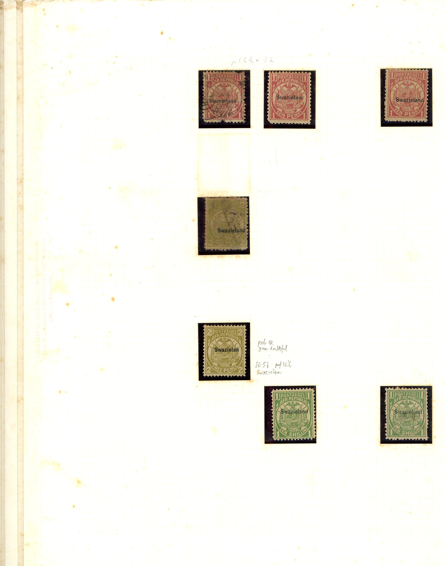 1889-1951 mainly mint collection (91) on leaves.  Some good earlies but in poor condition; SG 5b but gum probably not...