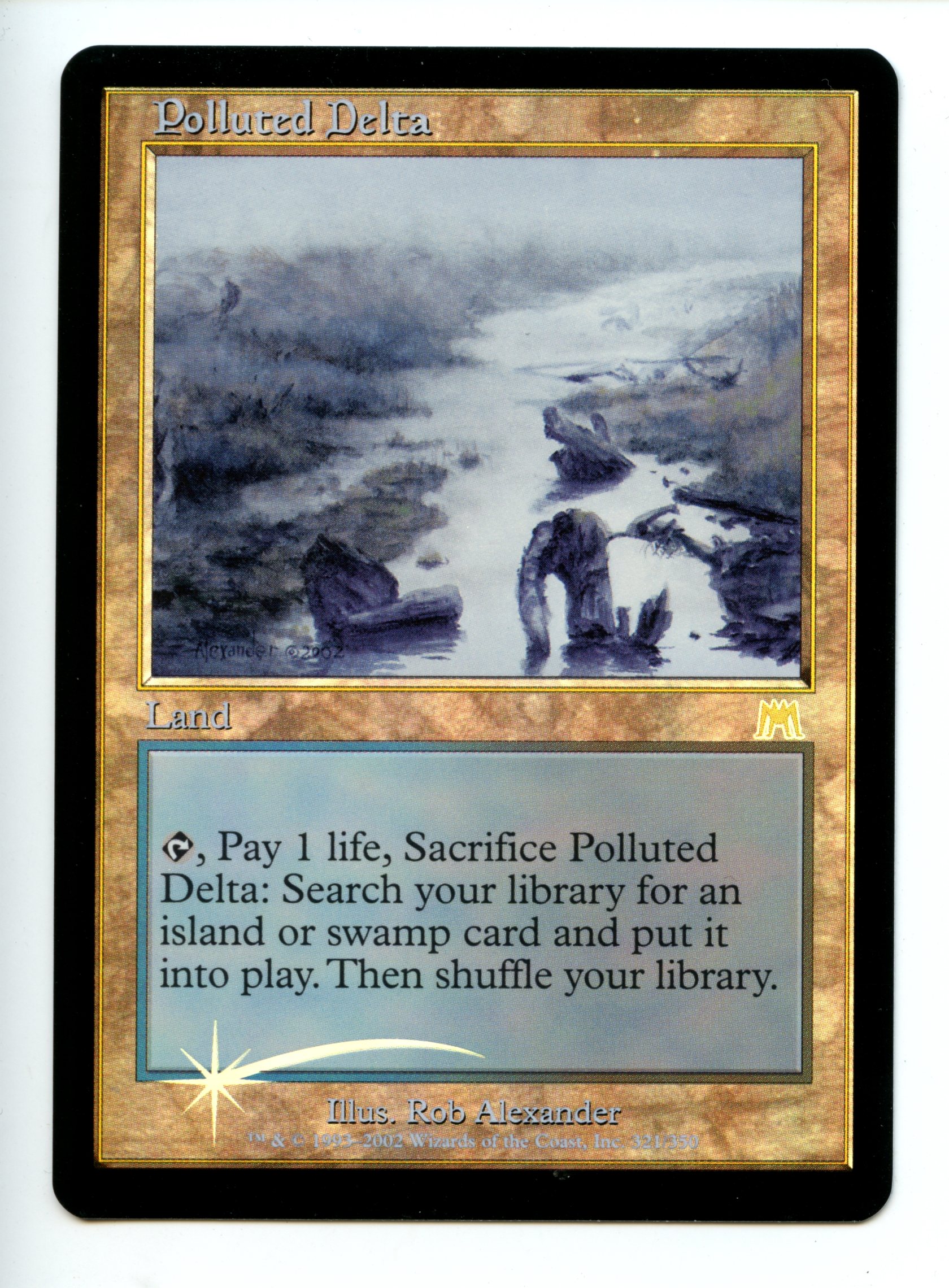 Magic The Gathering  - Polluted Delta FOIL  - Onslaught - Near Mint 