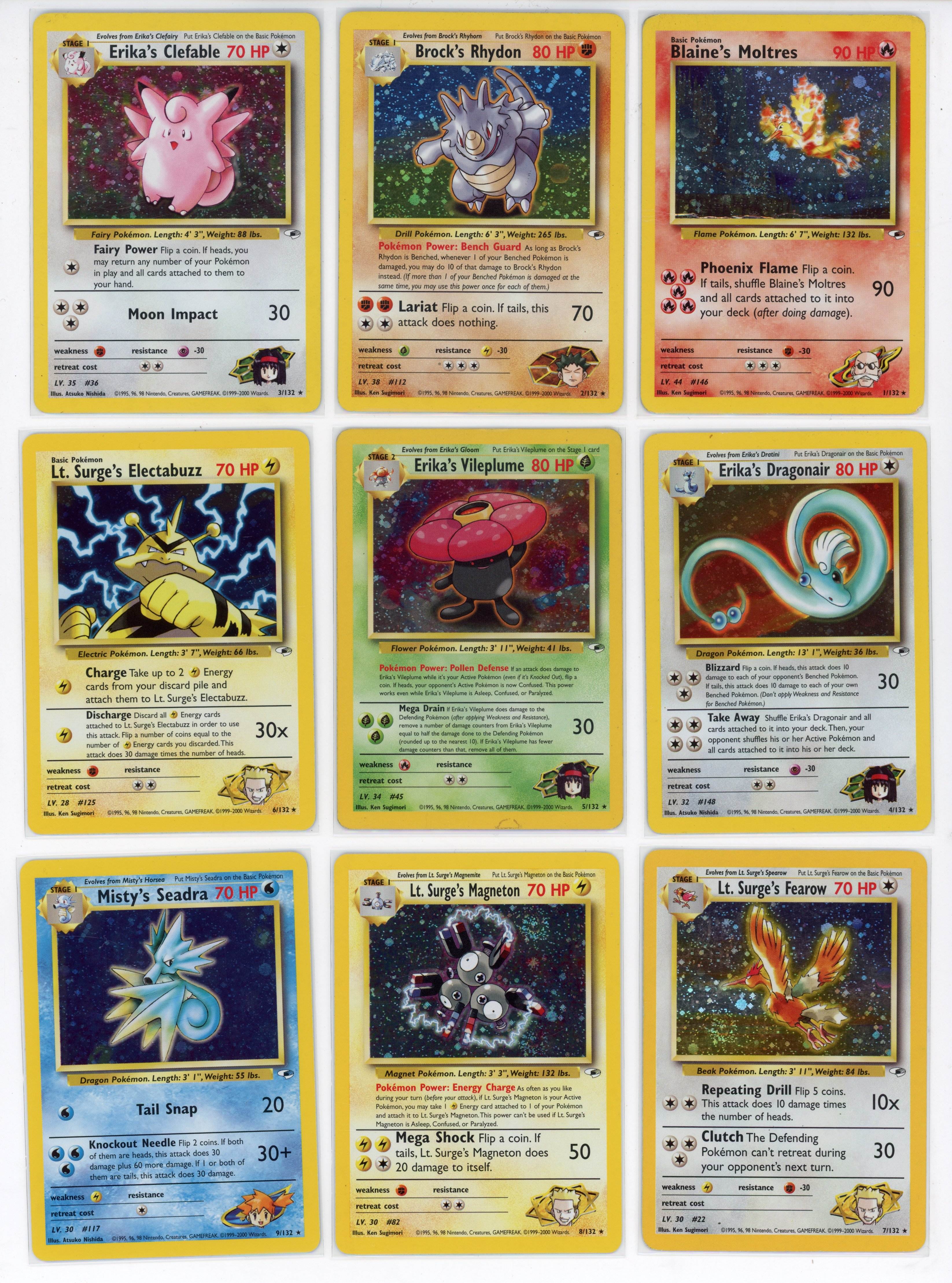 Complete Gym Heroes Set - 132/132 Unlimited - 2000