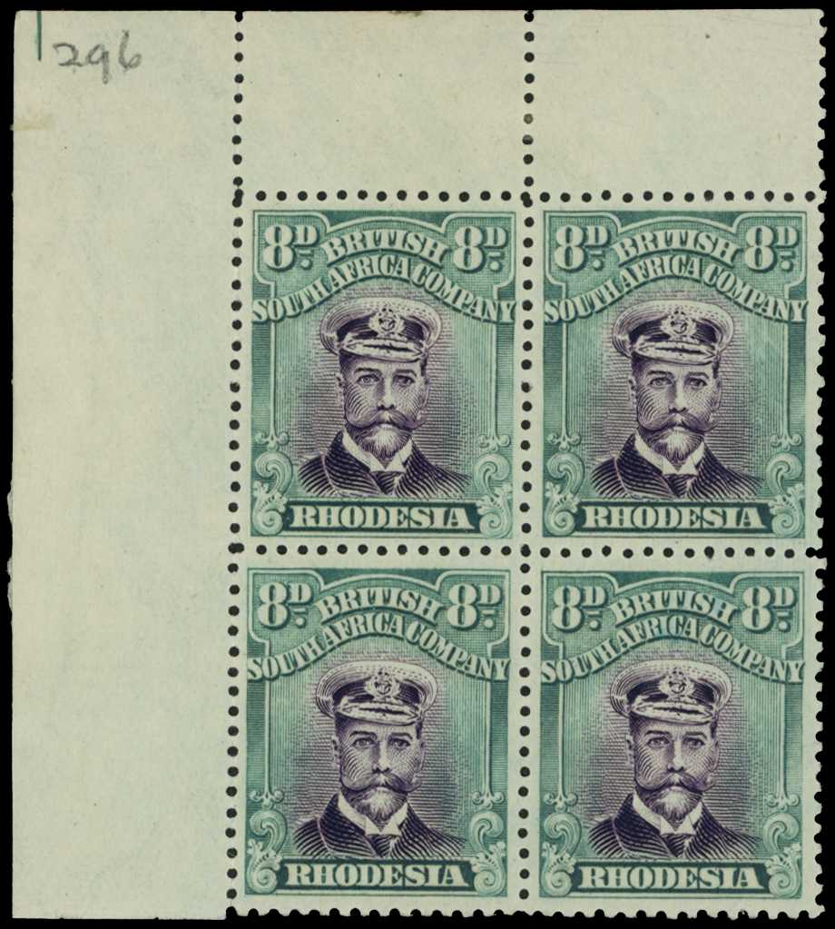 1922-4 8d Head Die IIIB, perf 14, white...