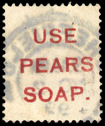 GB Great Britain ½d vermilion 'USE PEARS SOAP' underprint Used  Spec K27o