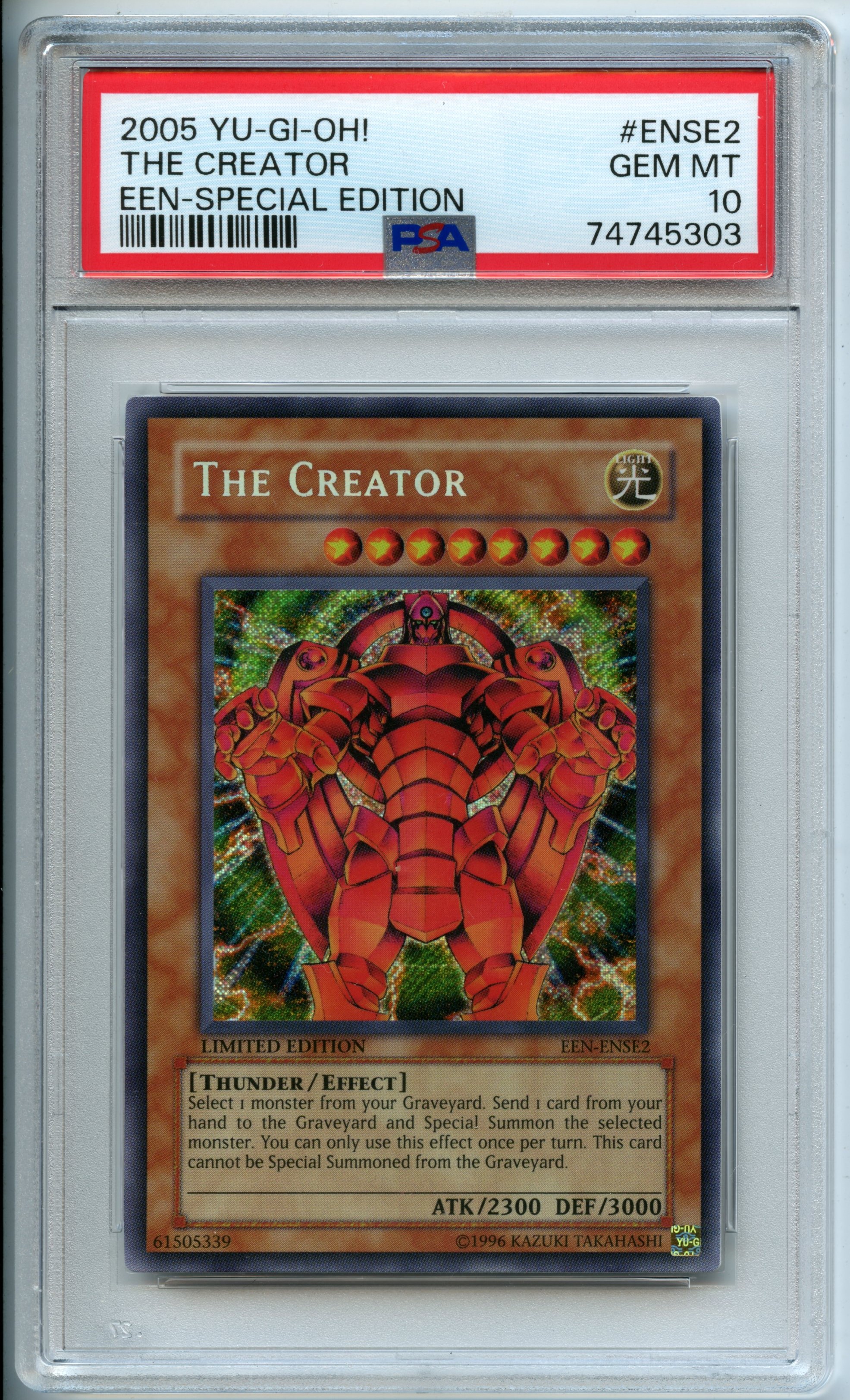 Yu-Gi-Oh! - The Creator  1st Edition  - Elemental Energy Special Edition  - PSA 10