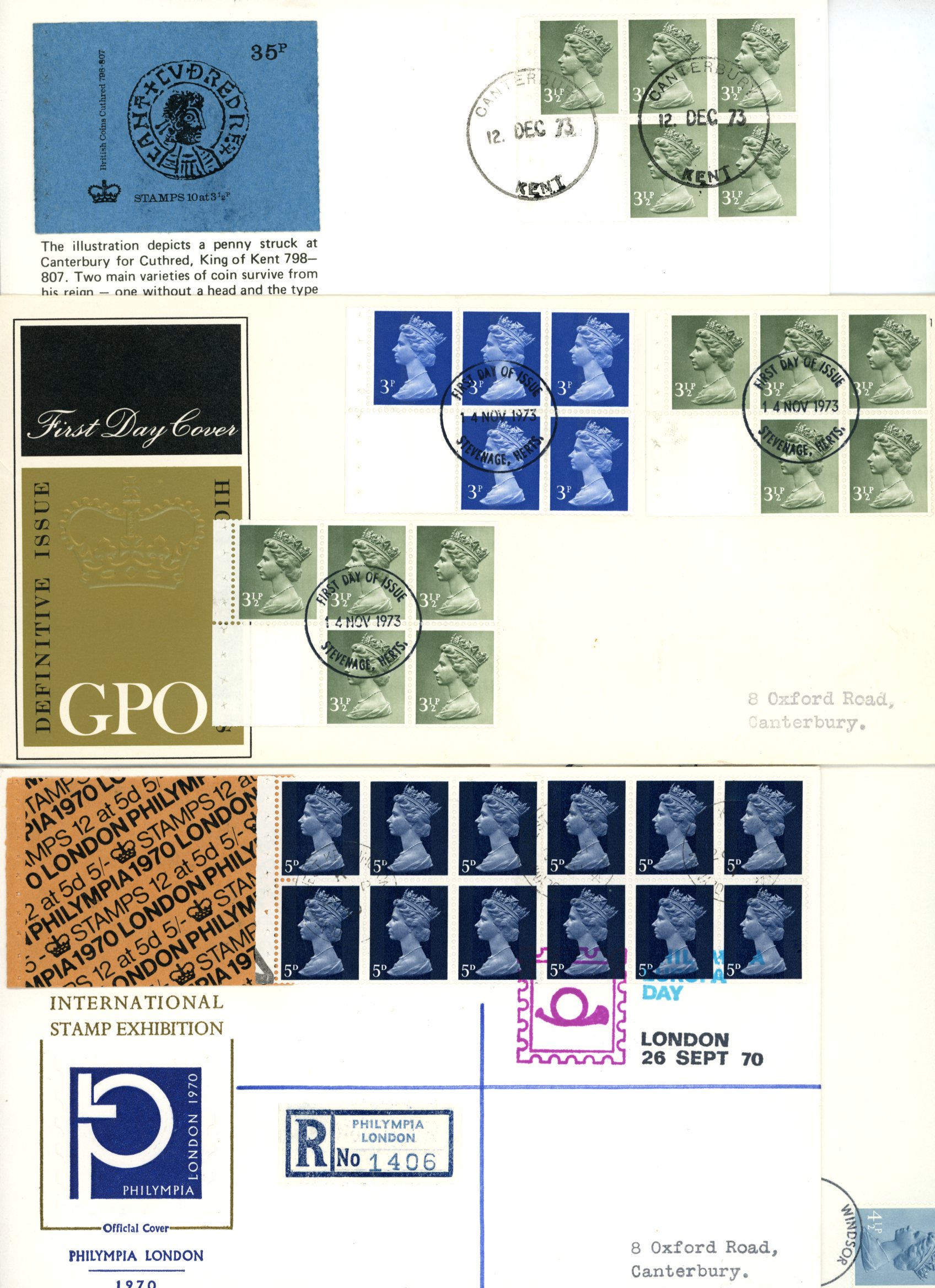 FIRST DAY COVERS: 1968-87 definitive selection...