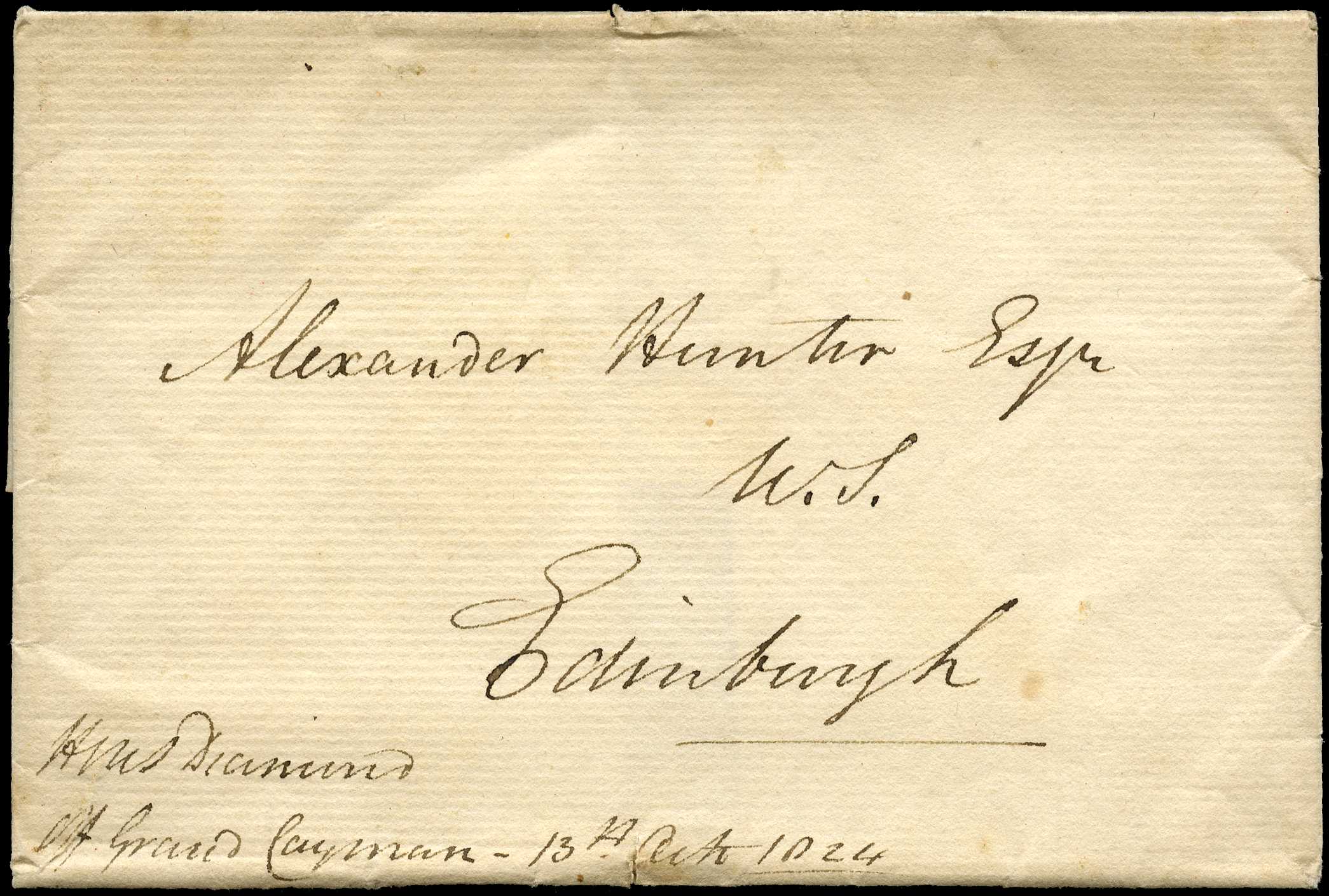 1824 Entire from Lord Napier, the Captain of...