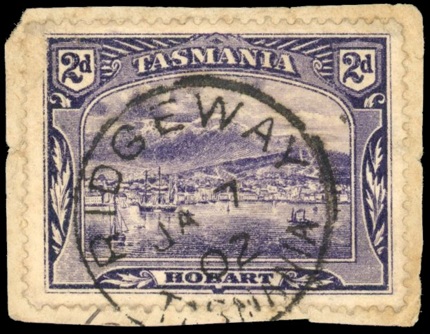 Tasmania postmarks Ridgeway