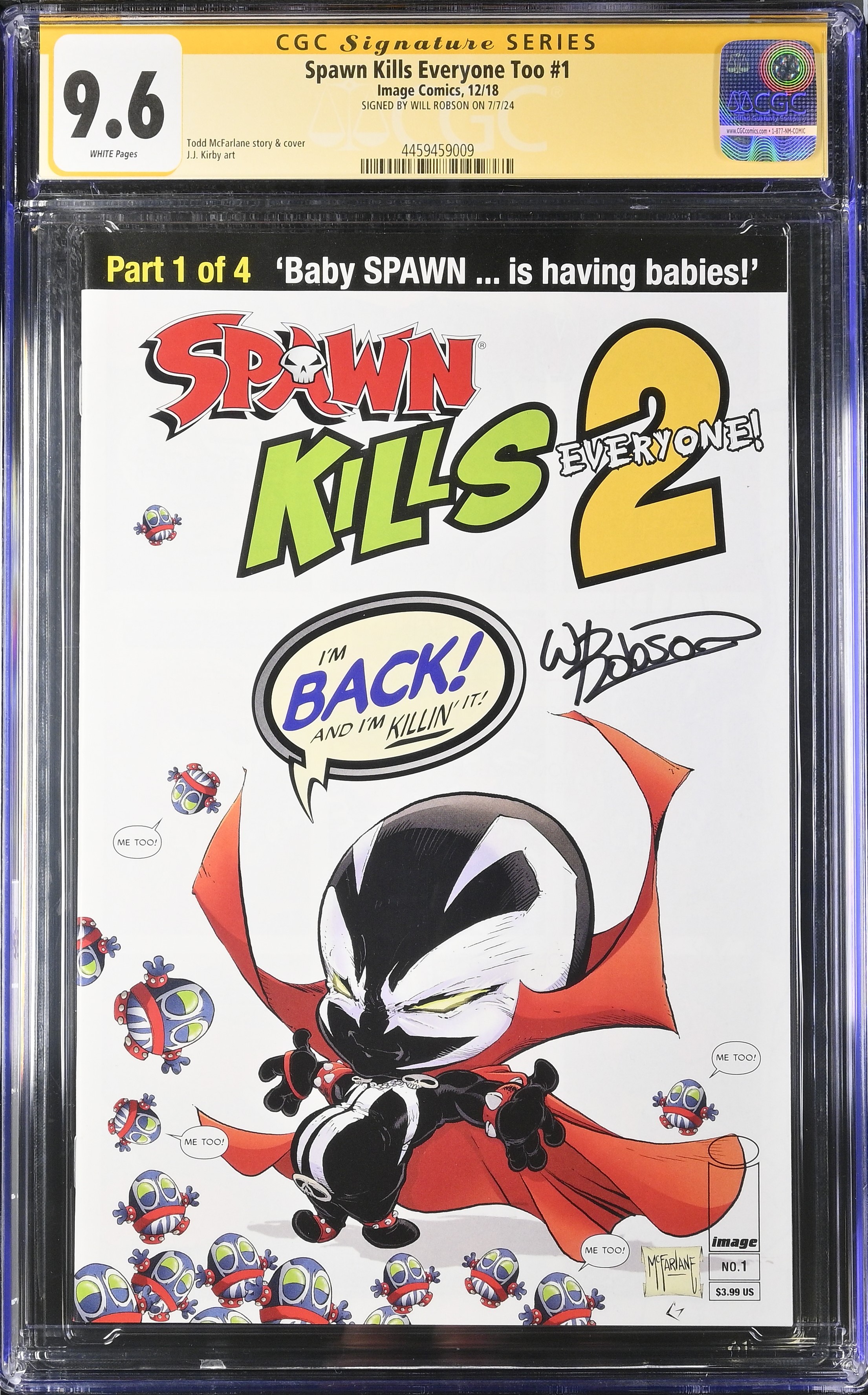 Spawn Kills Everyone Too #1 (Image Comics 2018) CGC 9.6 Signed by Will Robson