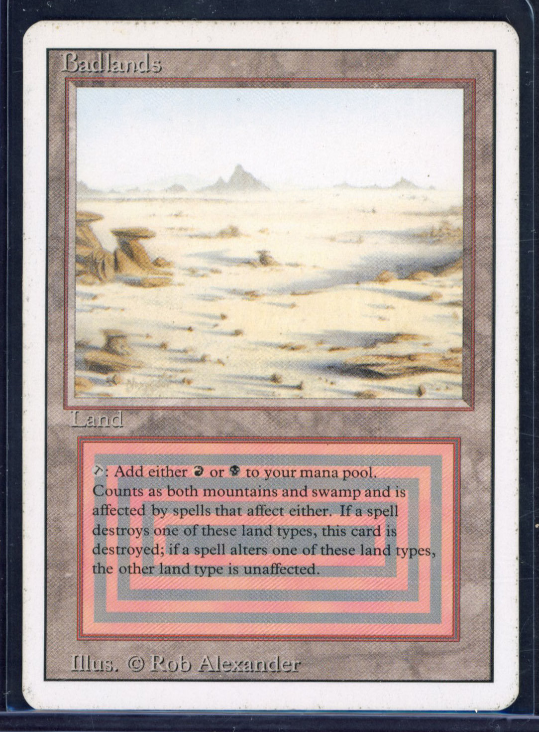 Magic The Gathering - Badlands - Revised - Moderately Played 