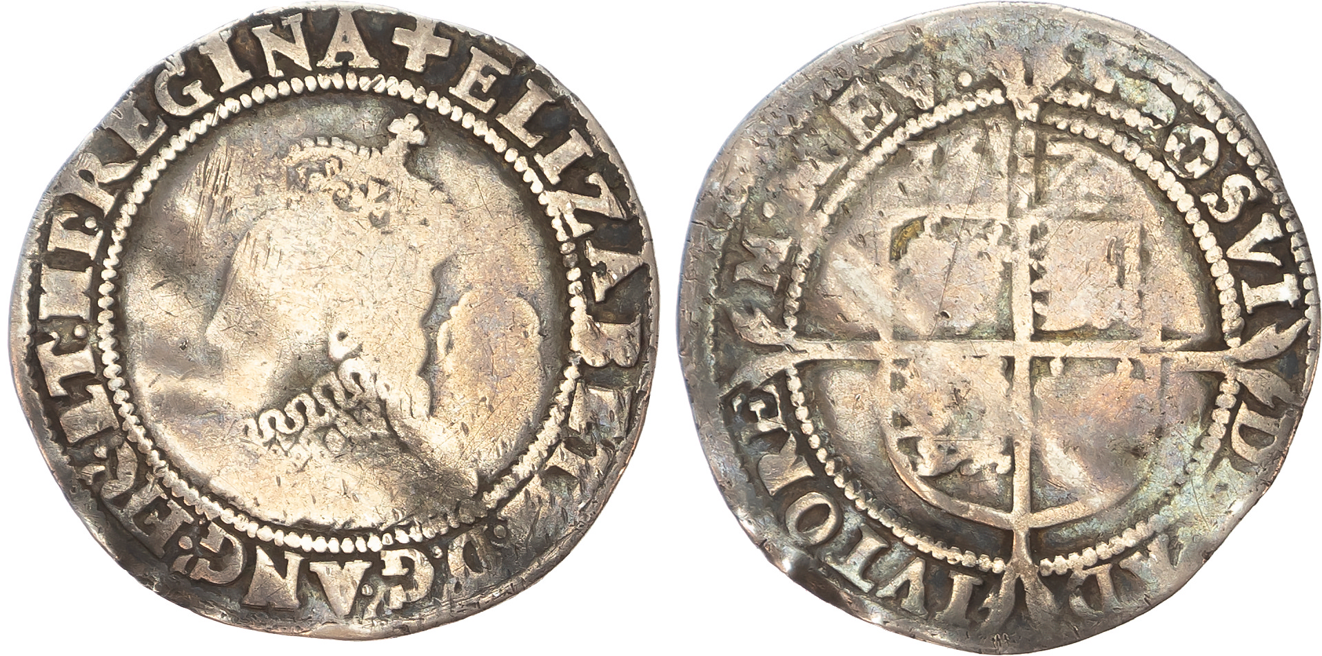 Elizabeth I (1558-1603). AR Sixpence. [3]