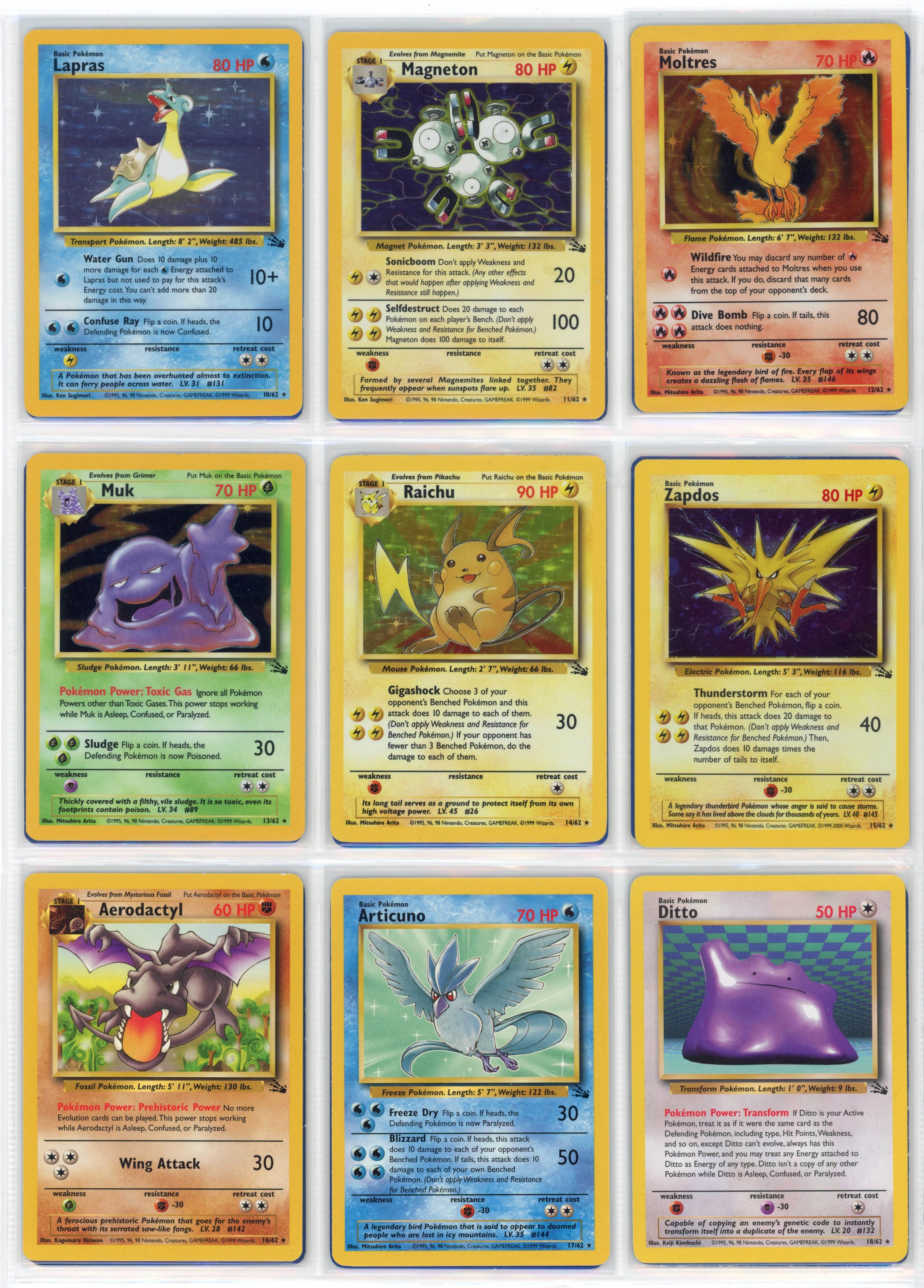 Fossil Complete Set - Avg. Condition LP
