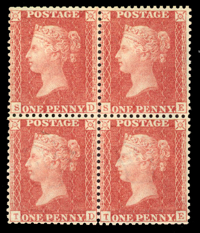 SG 29 Plate 35 in block of four