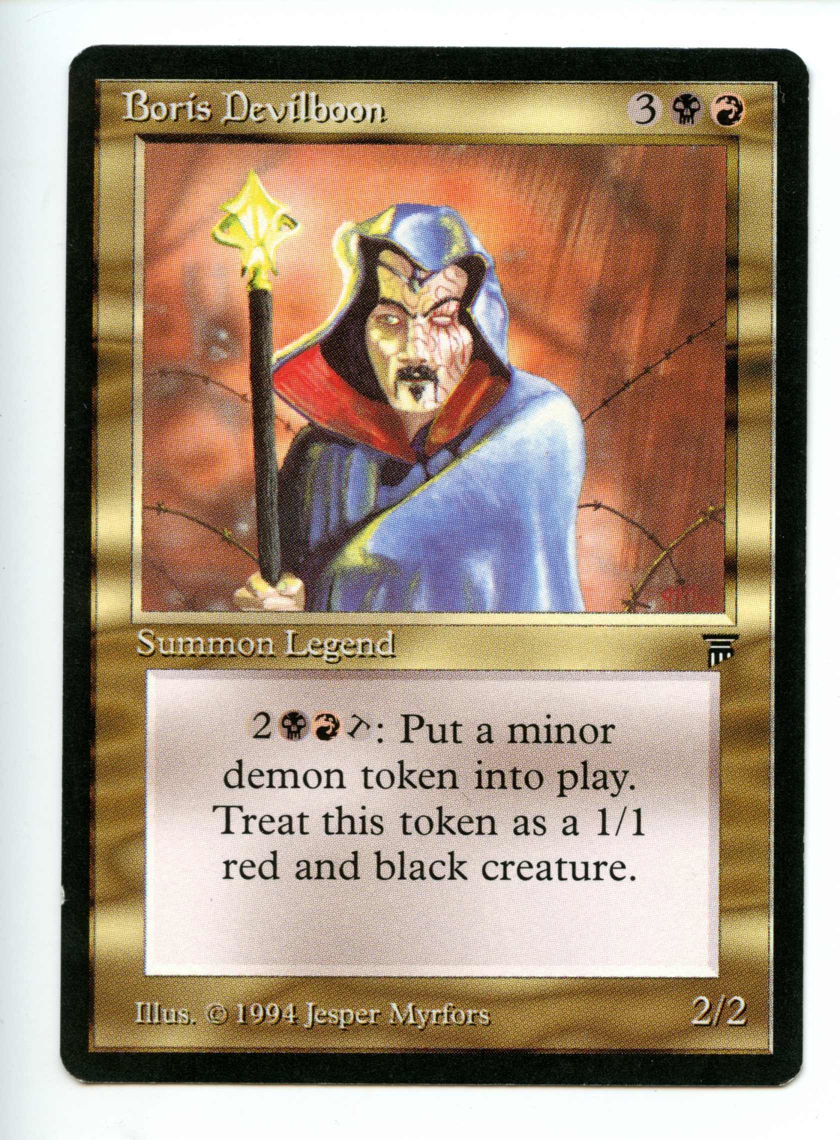 Magic The Gathering - Boris Devilboon - Legends - Lightly Played Condition 