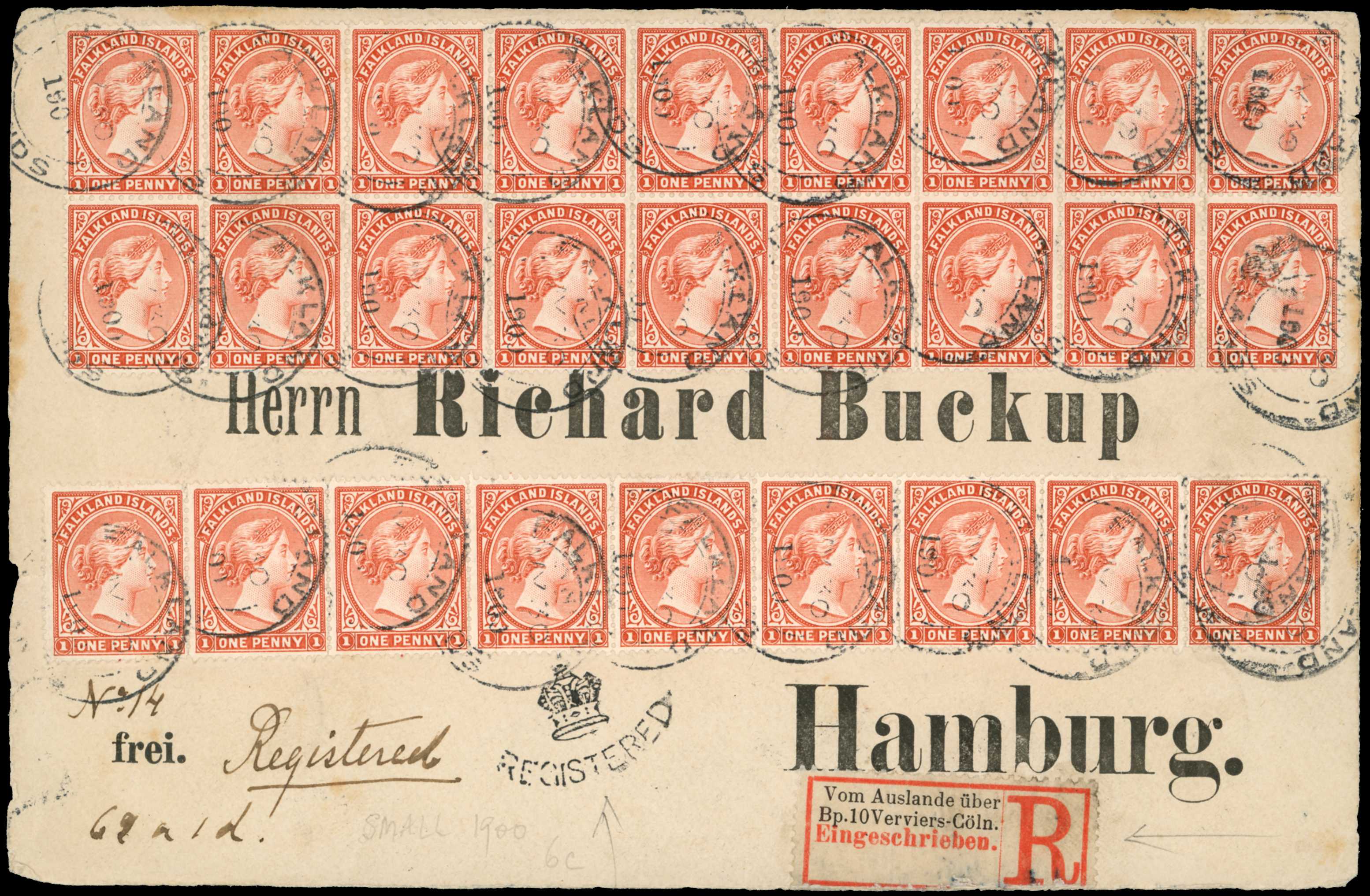 1899 1d pale red, twenty-seven used examples...