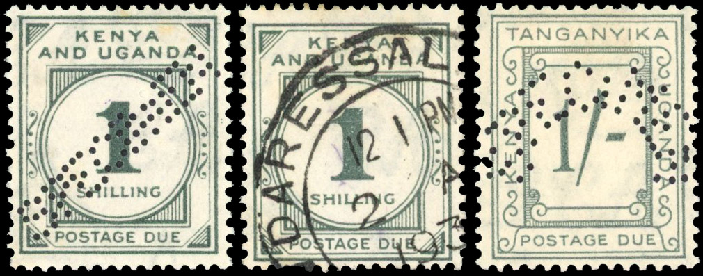 KUT SG D1-12 1928-35 Postage Due collection