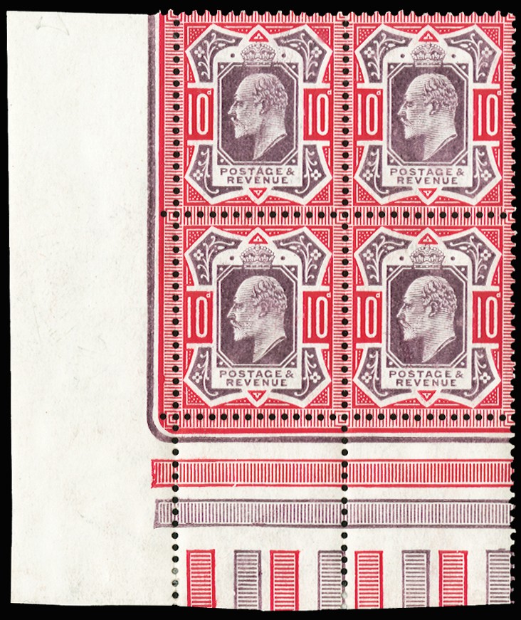 1902 10d Slate purple & carmine (C). Very...