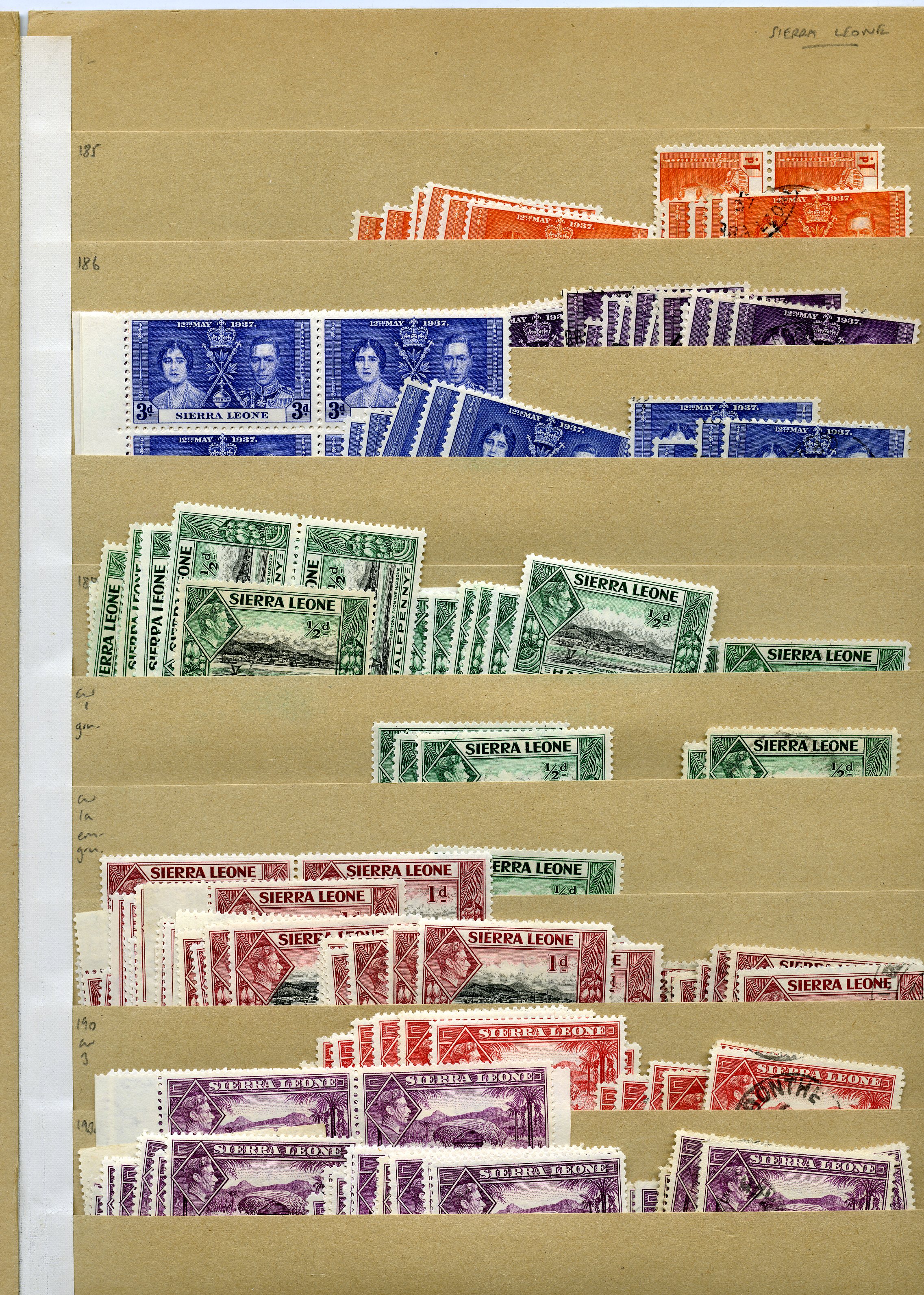 KG VI stock on manila stocksheets, main value...