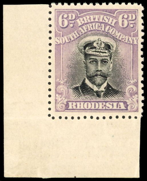 Rhodesia 6d SG 213 corner example mint