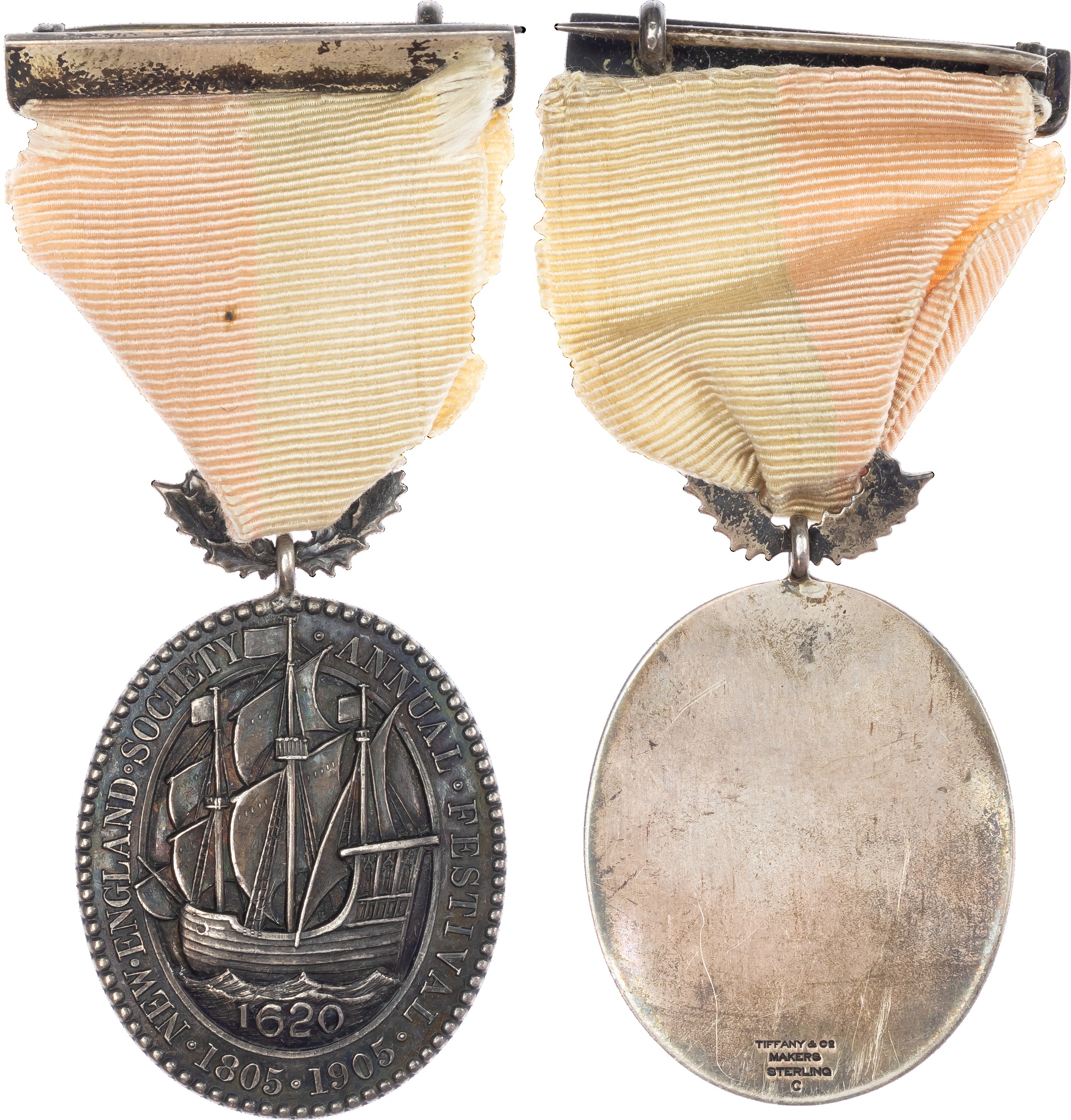 USA, New England Society, 1905, Silver Centenary Medal by Tiffany & Co.