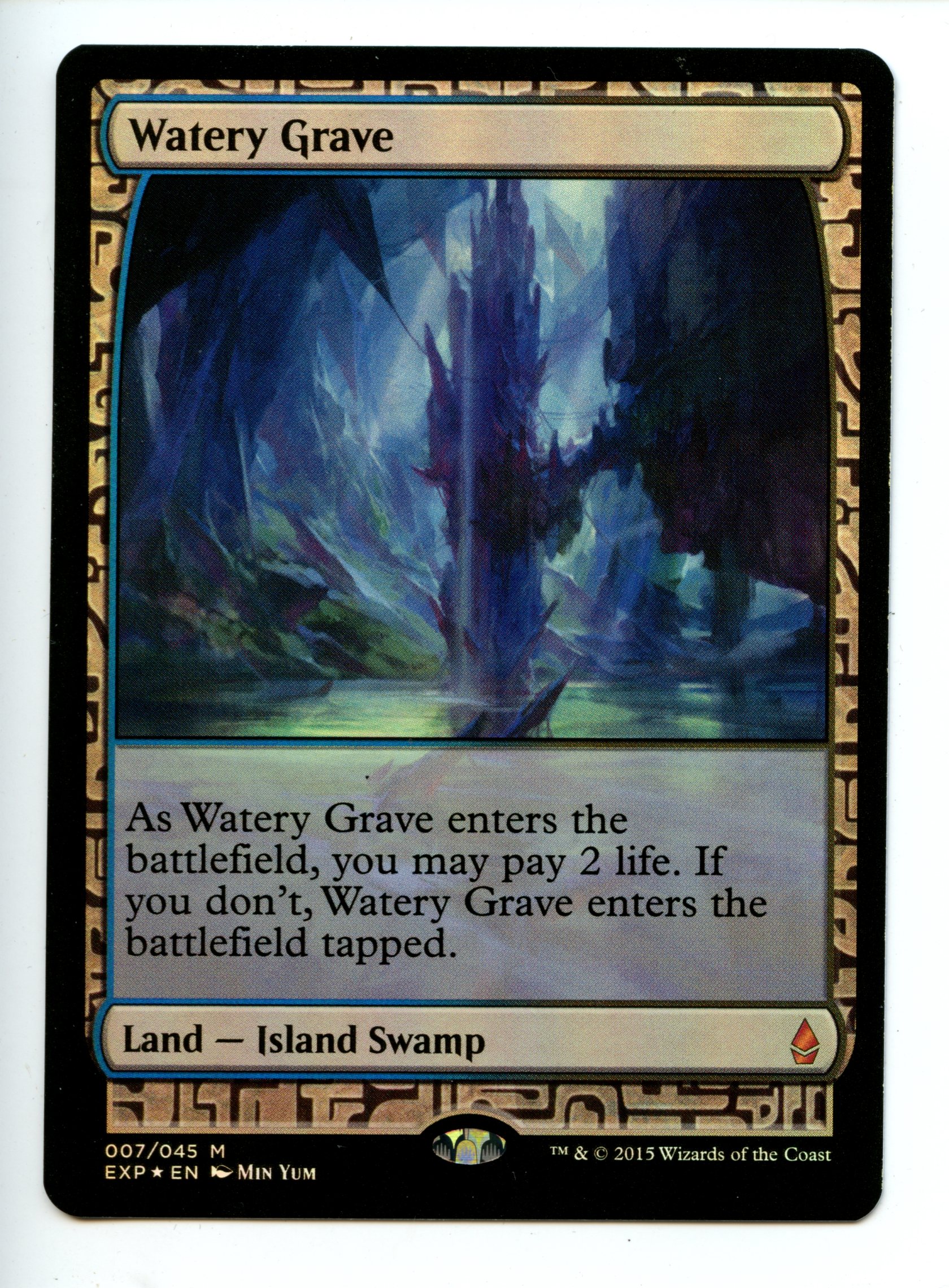 Magic the Gathering - Watery Grave  - Zendikar Expeditions  - Lightly Played 