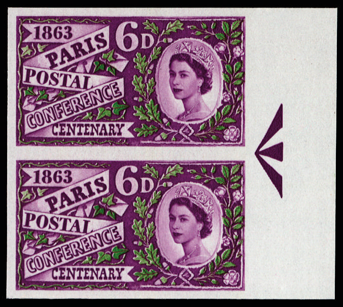 GB 1963 SG 636var Mint - BPMA imprimatur