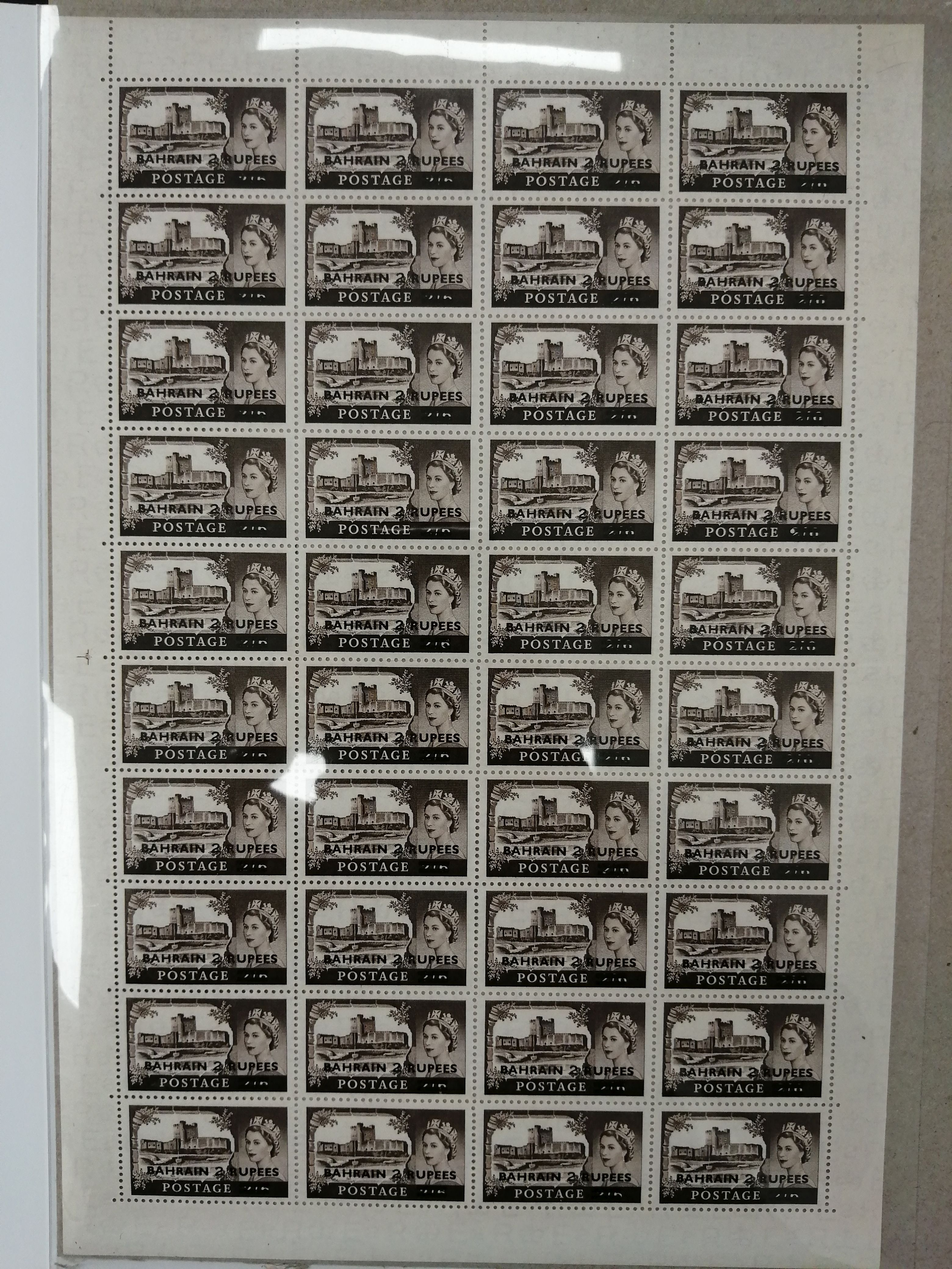 1955-60 2r on 2s6d black-brown, De La...