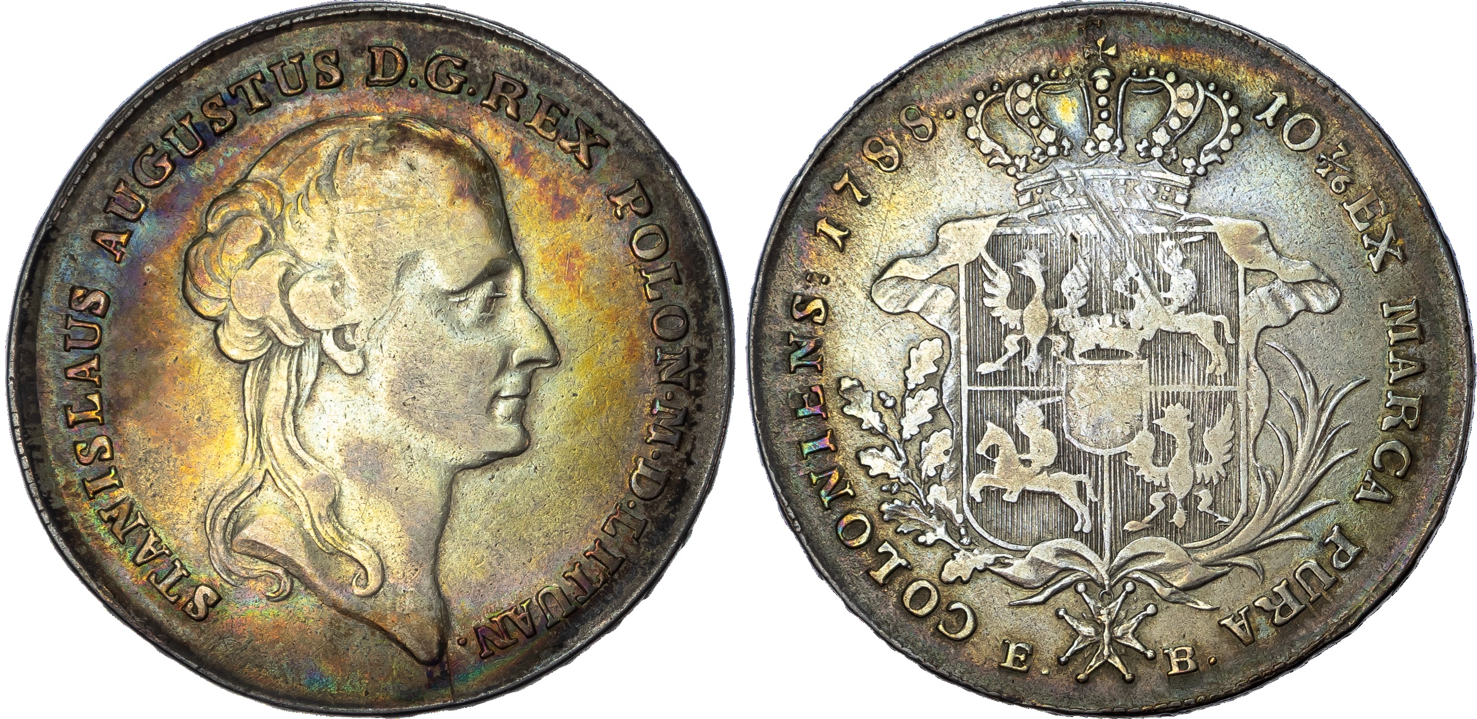 Poland, Stanislaw II August Poniatowski (1764‑1795), silver Taler, 1788 EB, 27.44g.