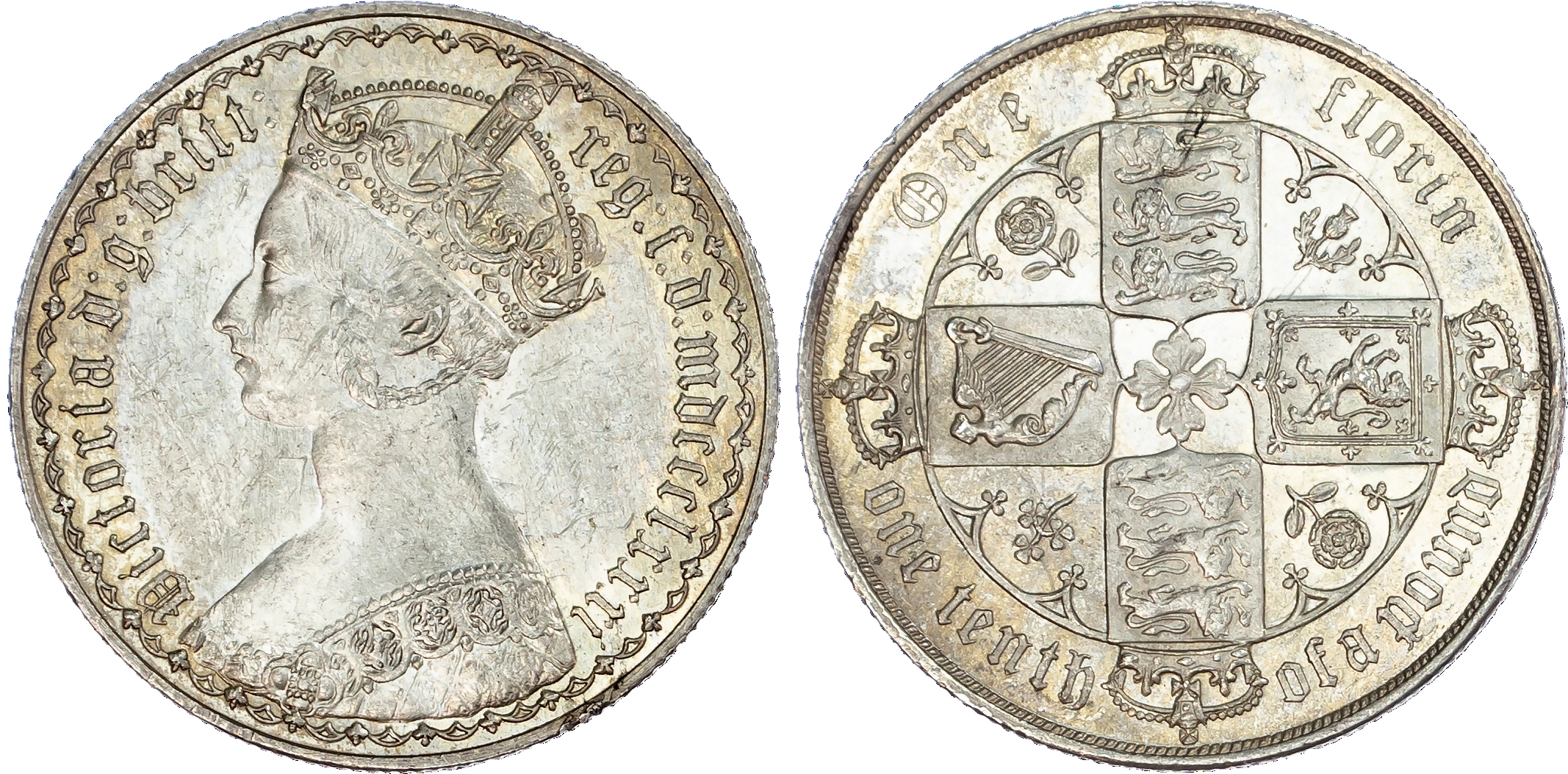 Victoria (1837-1901), Gothic Florin, 1881