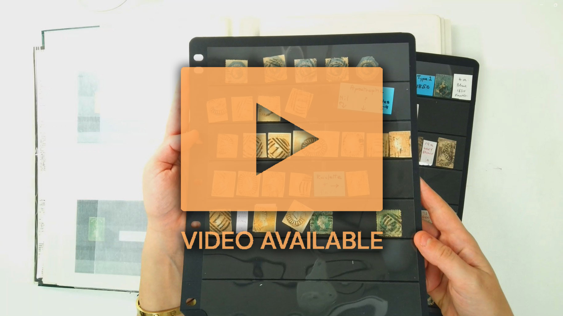 Victoria collection in green stockbook