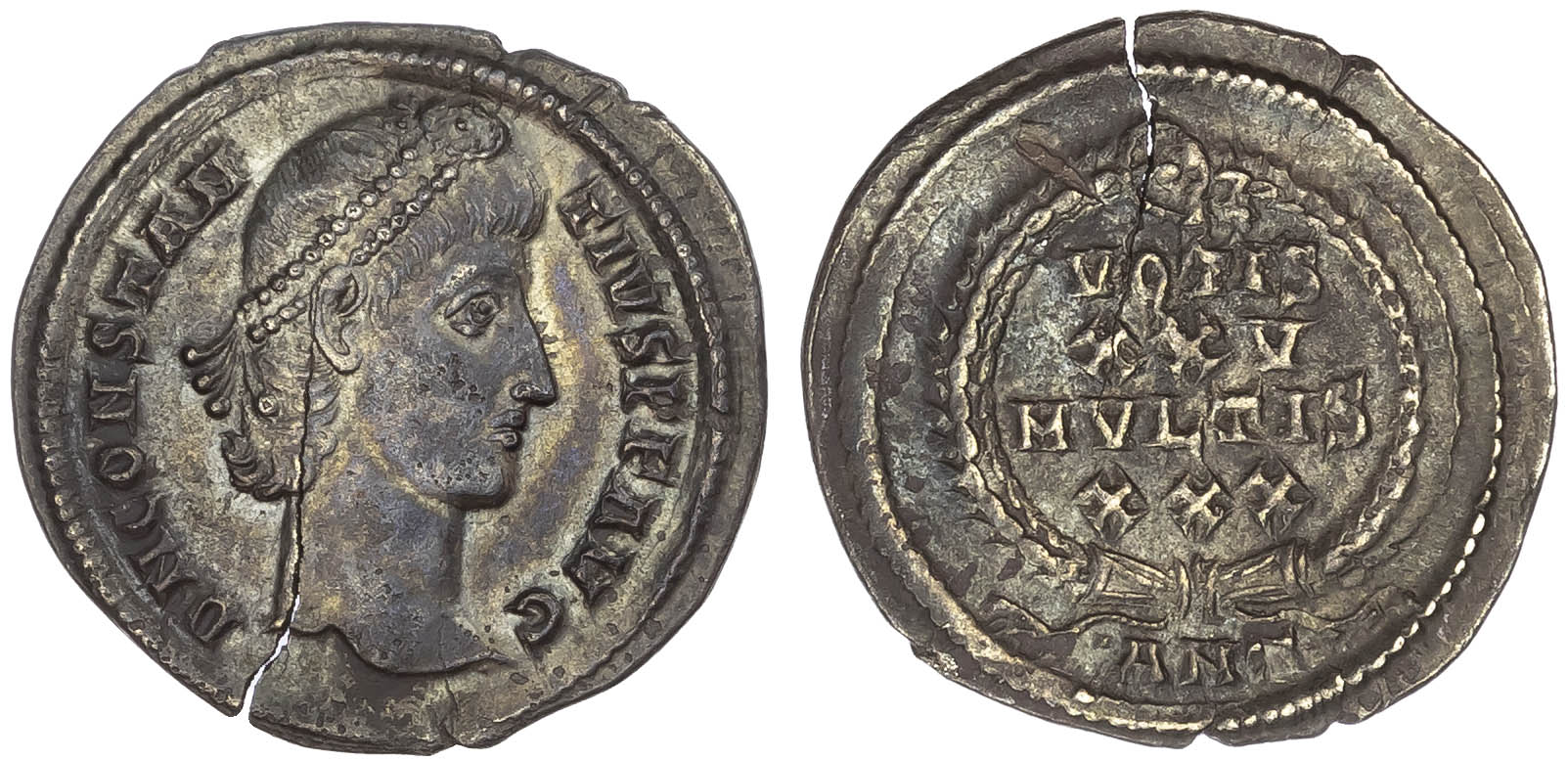 Constantius II (AD 337-361) AR Siliqua, Antioch, 2.78g.